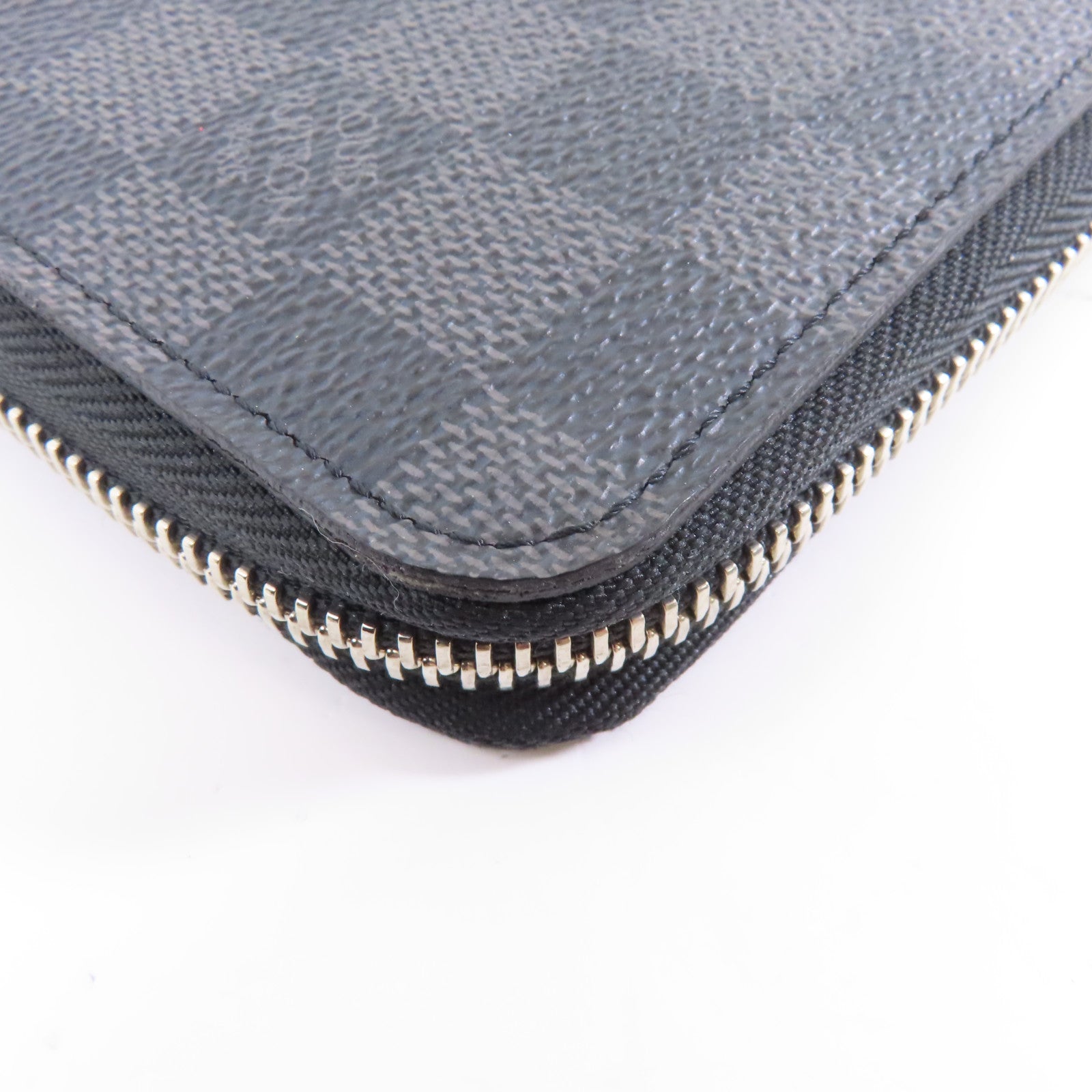 LOUIS VUITTON Damier Graphite Zippy Long Wallet銀扣長錢包黑色