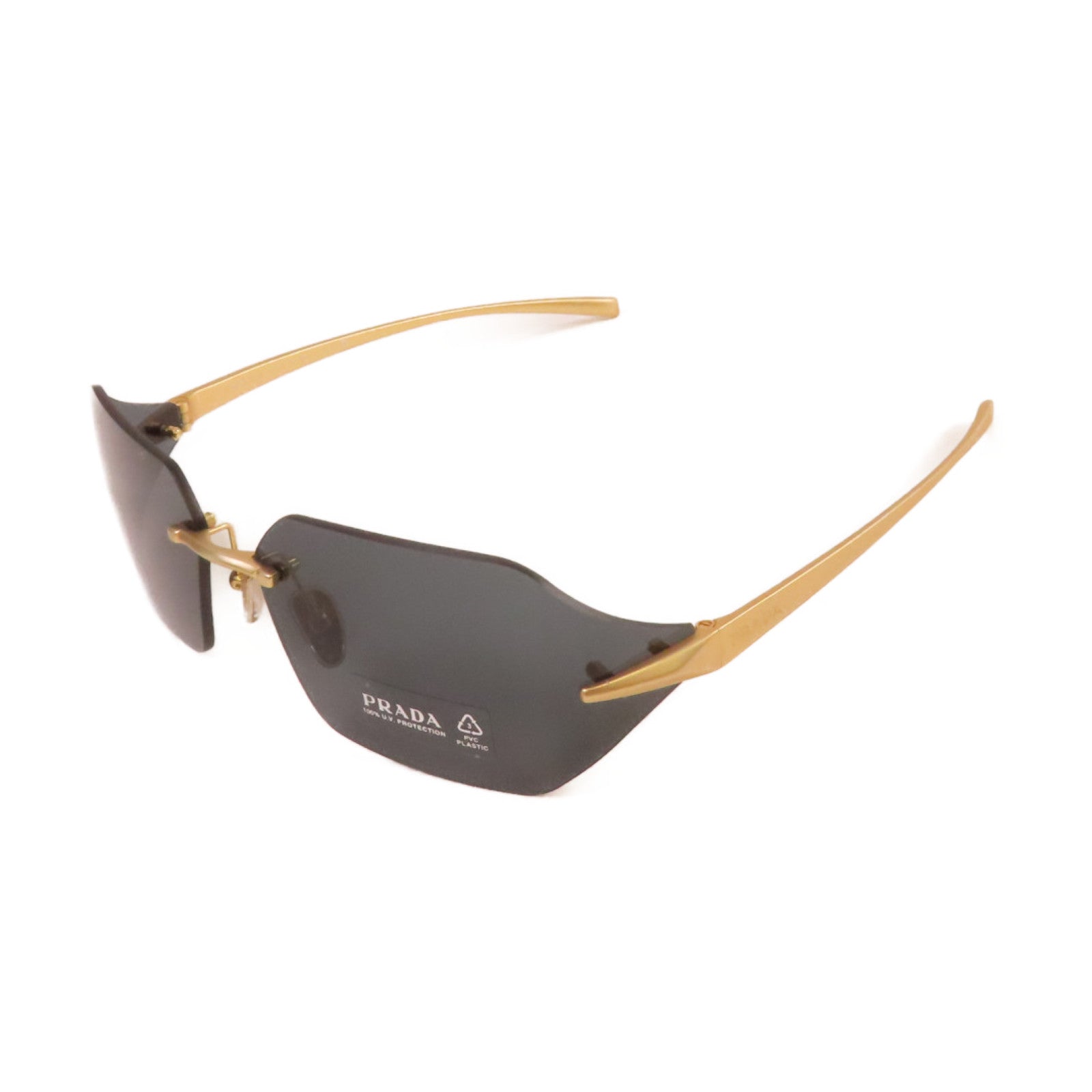 PRADA 金屬Sunglasses太陽眼鏡黑色/金色