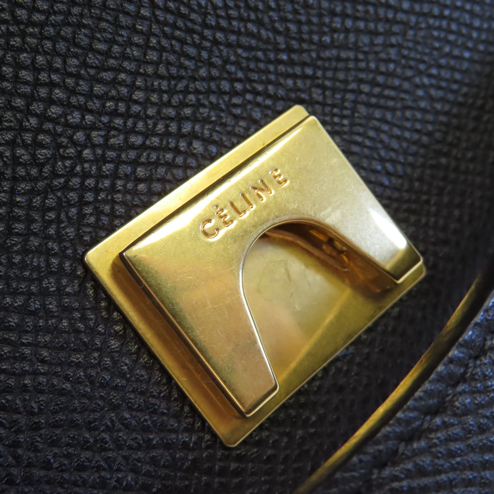 CELINE 牛皮皮革Belt Bag Medium金扣手挽肩背兩用袋