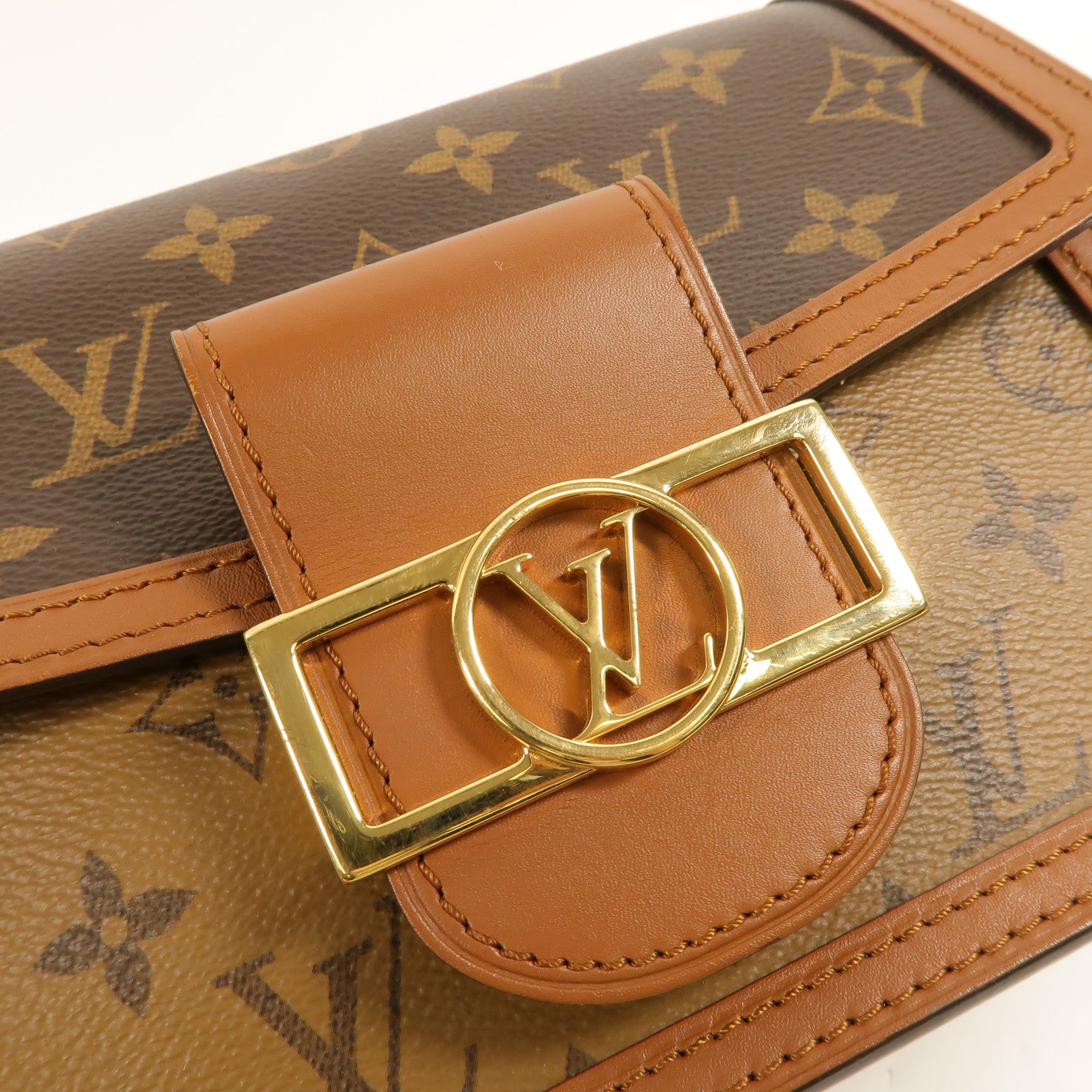 LOUIS VUITTON Monogram Reverse Mini Dauphine肩背袋