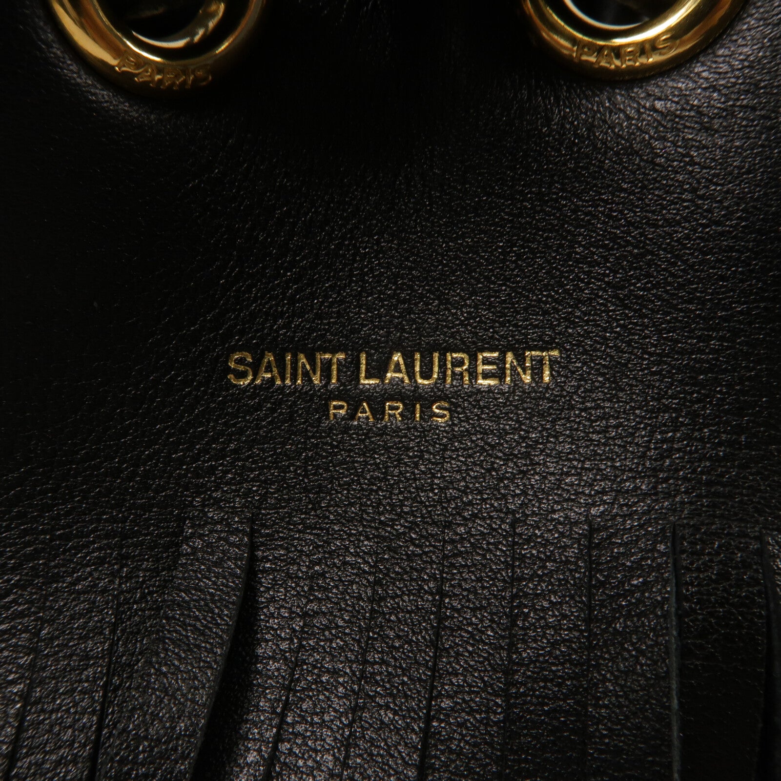 SAINT LAURENT 牛皮皮革Emmandle Fringed Bag手挽肩背兩用袋