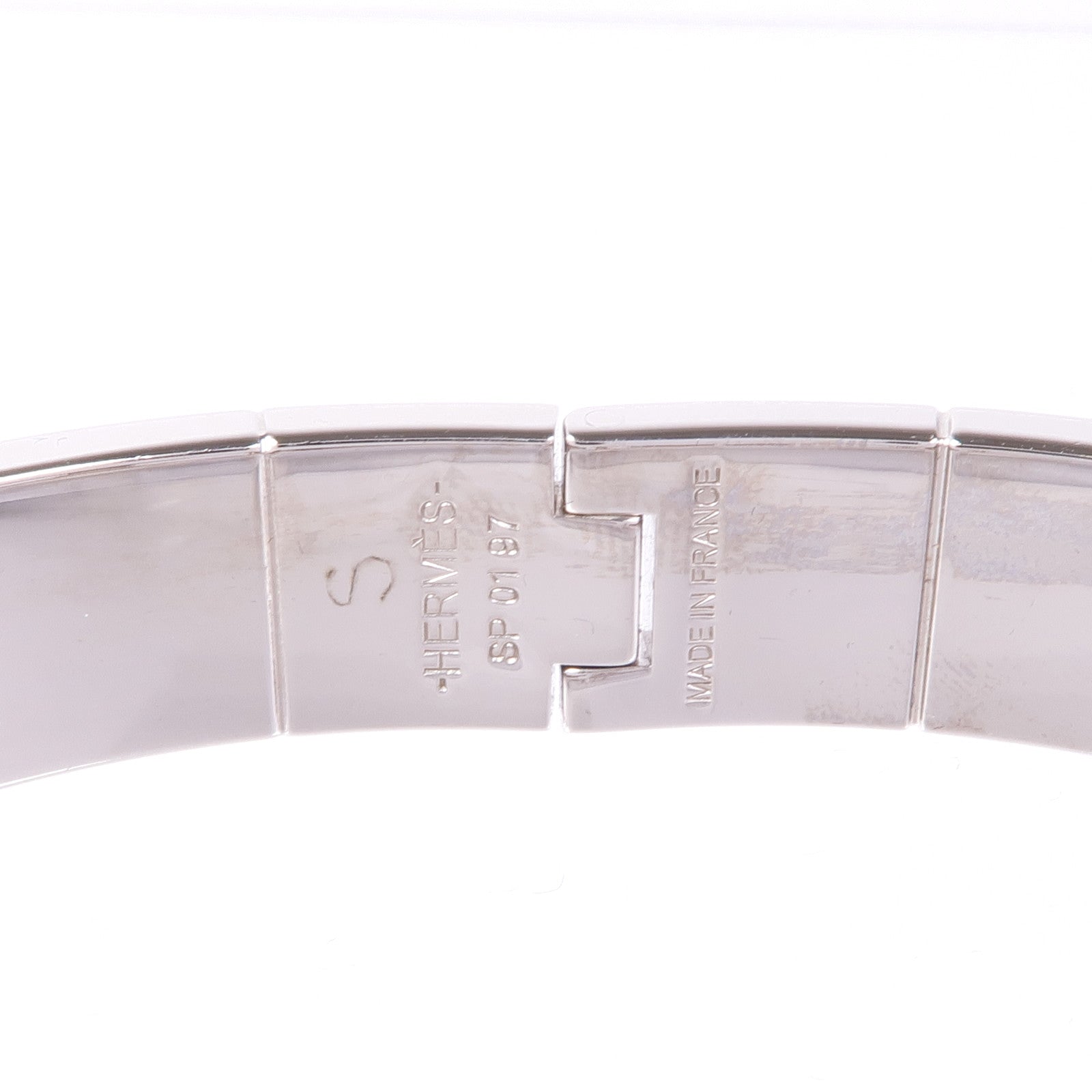 HERMES 金屬/琺瑯Charniere Bracelet手鐲Noir