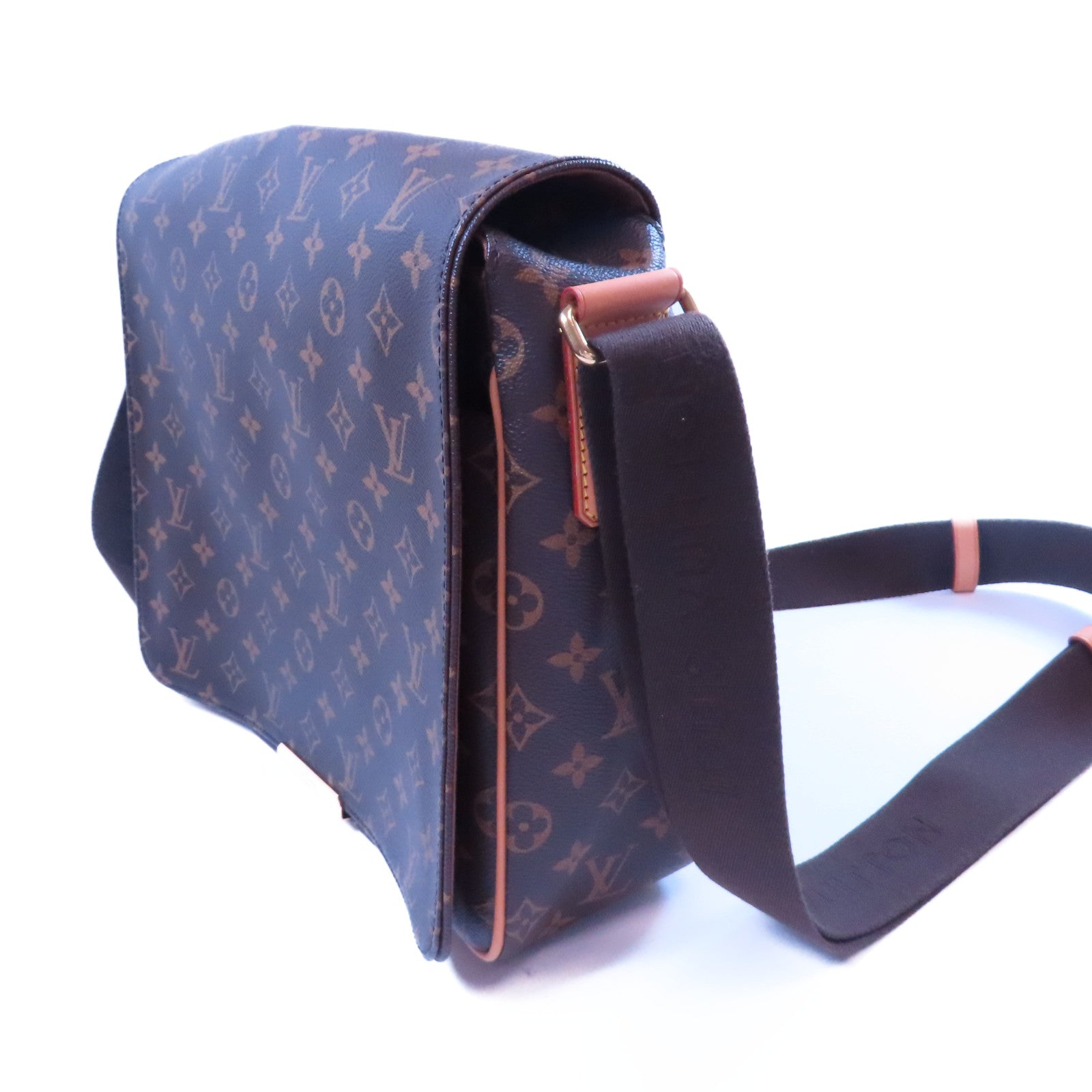 LOUIS VUITTON Monogram Valmy MM金扣肩背袋啡色