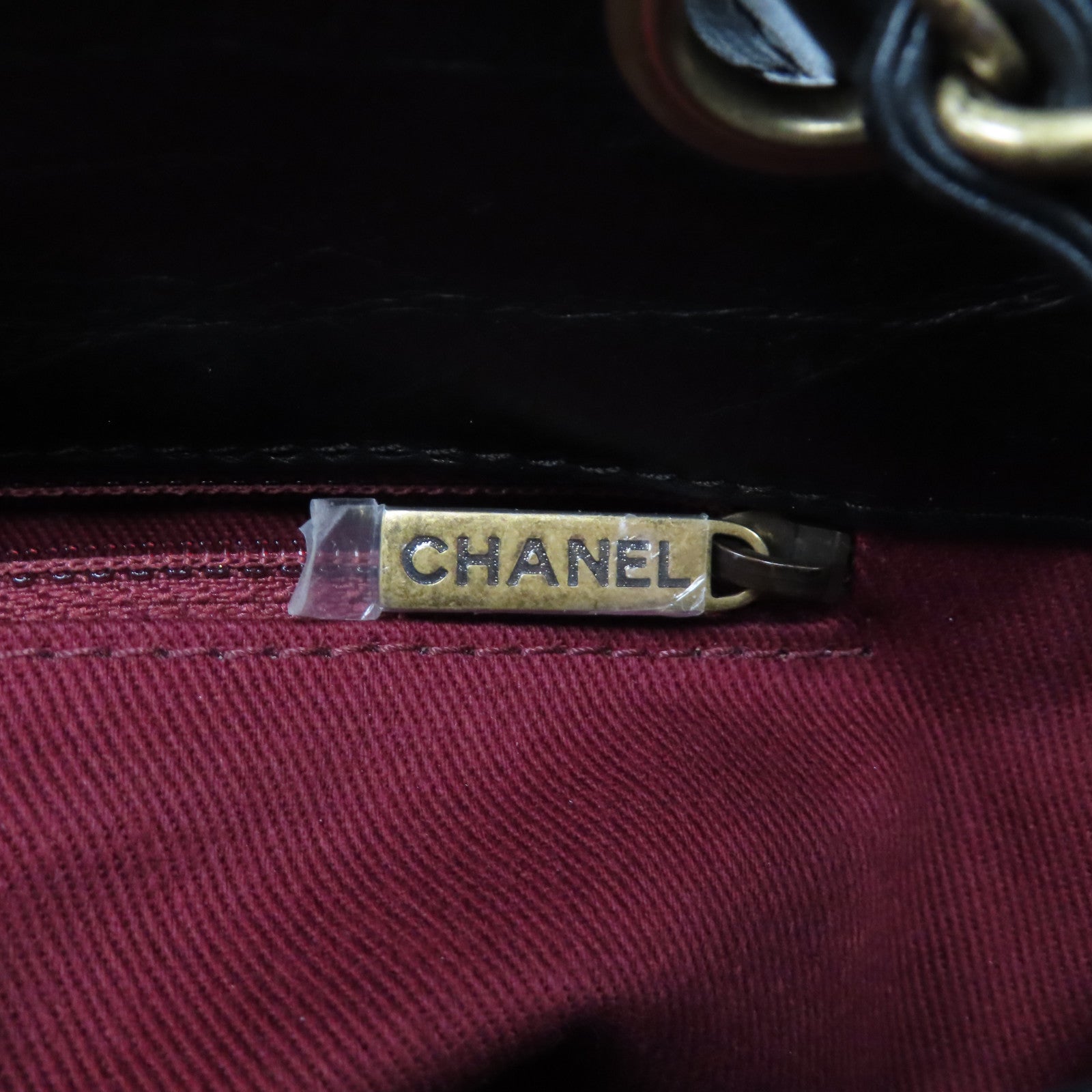 CHANEL 【激減優惠】菱格牛皮皮革Chain Shoulder Bag金扣鏈帶肩背袋黑色
