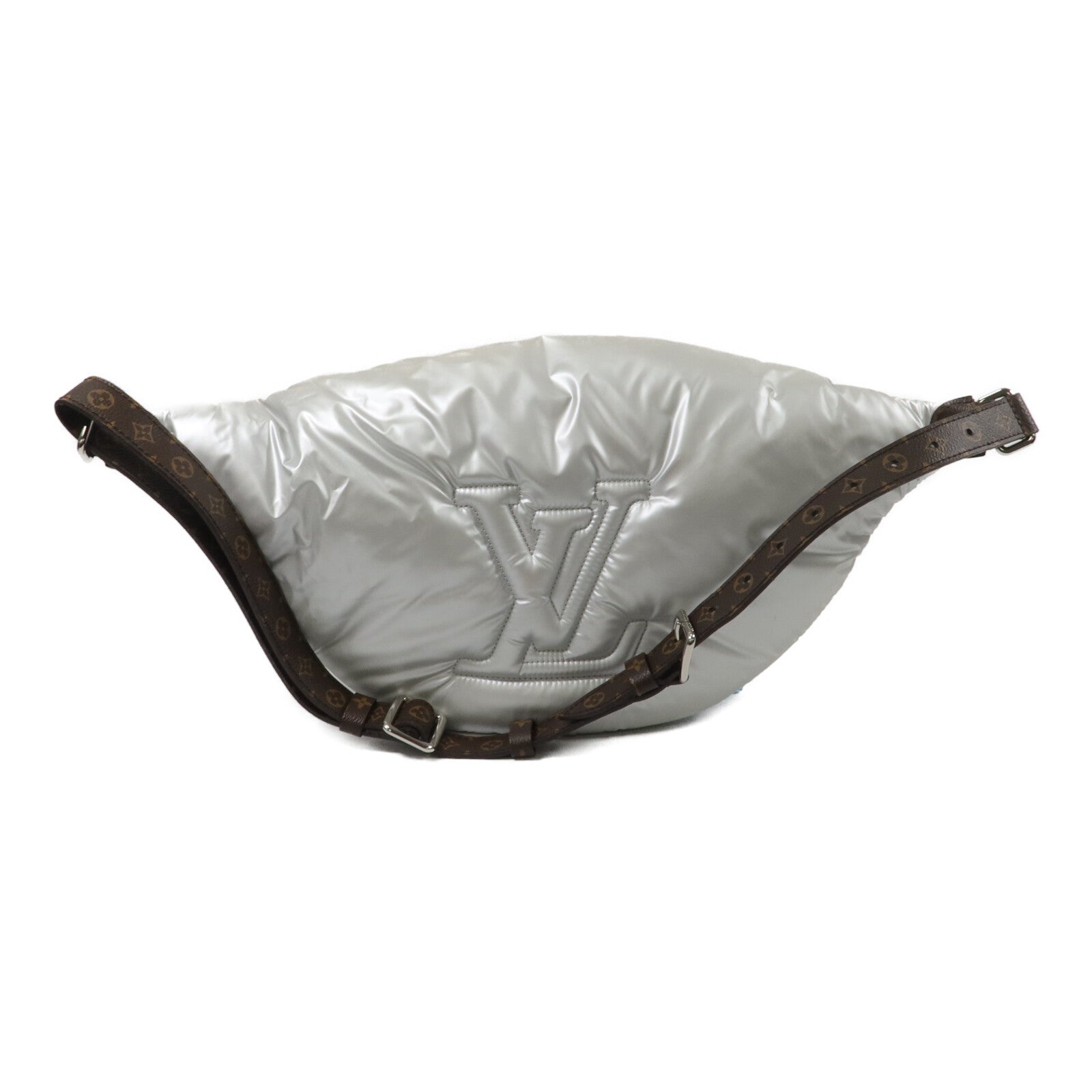 LOUIS VUITTON Monogram Silver Pillow Maxi Bum腰包