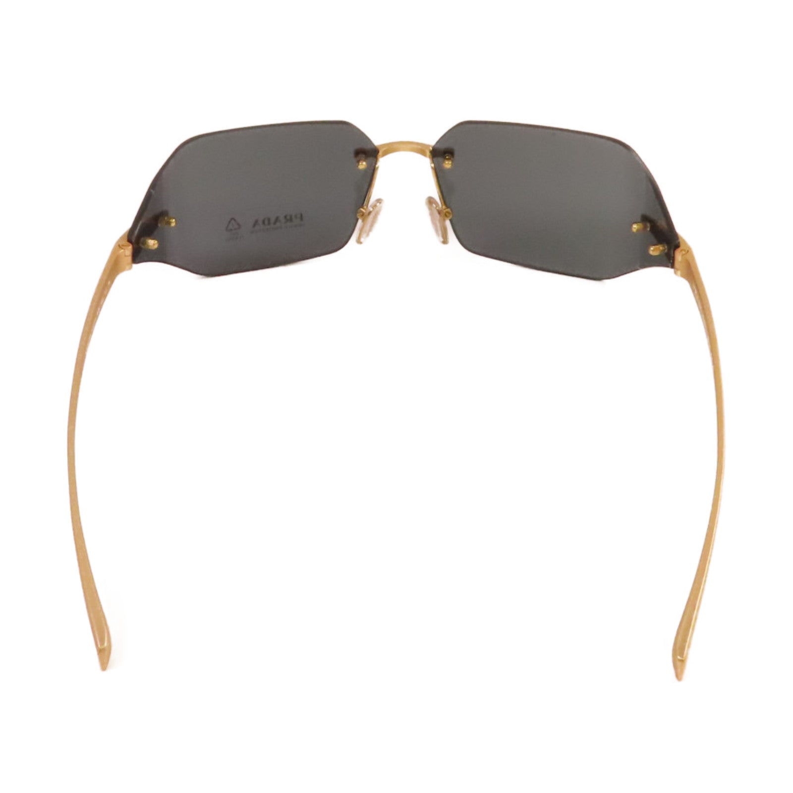 PRADA 金屬Sunglasses太陽眼鏡黑色/金色