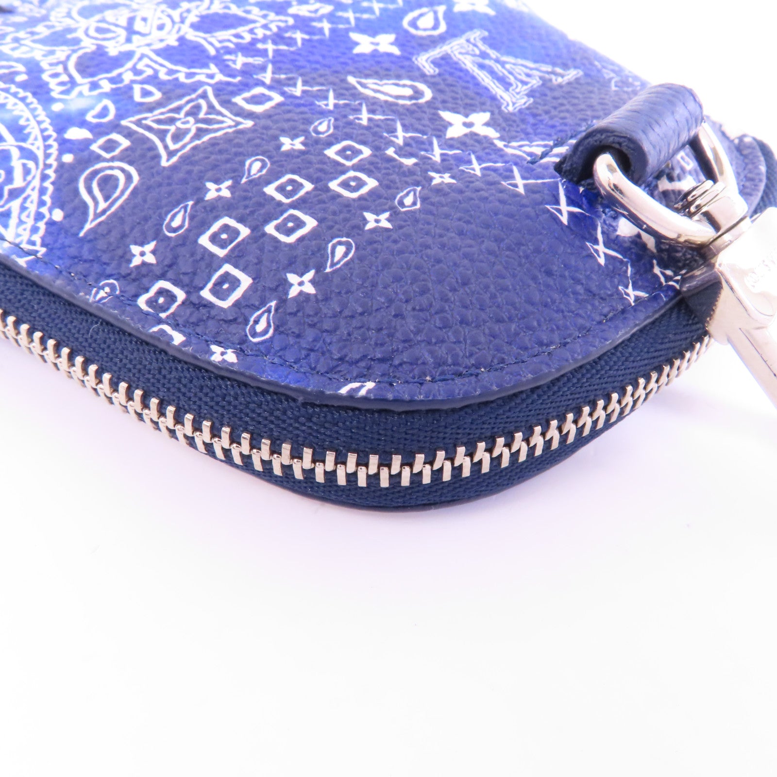 LOUIS VUITTON Monogram Bandana High 5 Band Coin Case銀扣零錢包