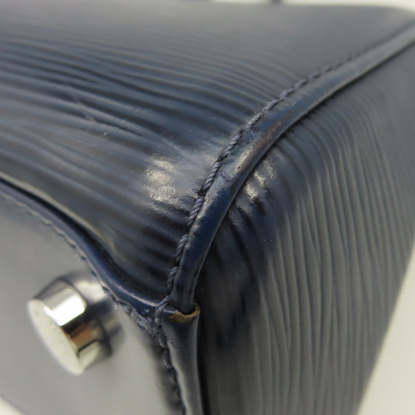 LOUIS VUITTON 【清倉大減價】Epi Brea MM 2Way Shoulder Bfa銀扣手挽肩背兩用袋寶藍色