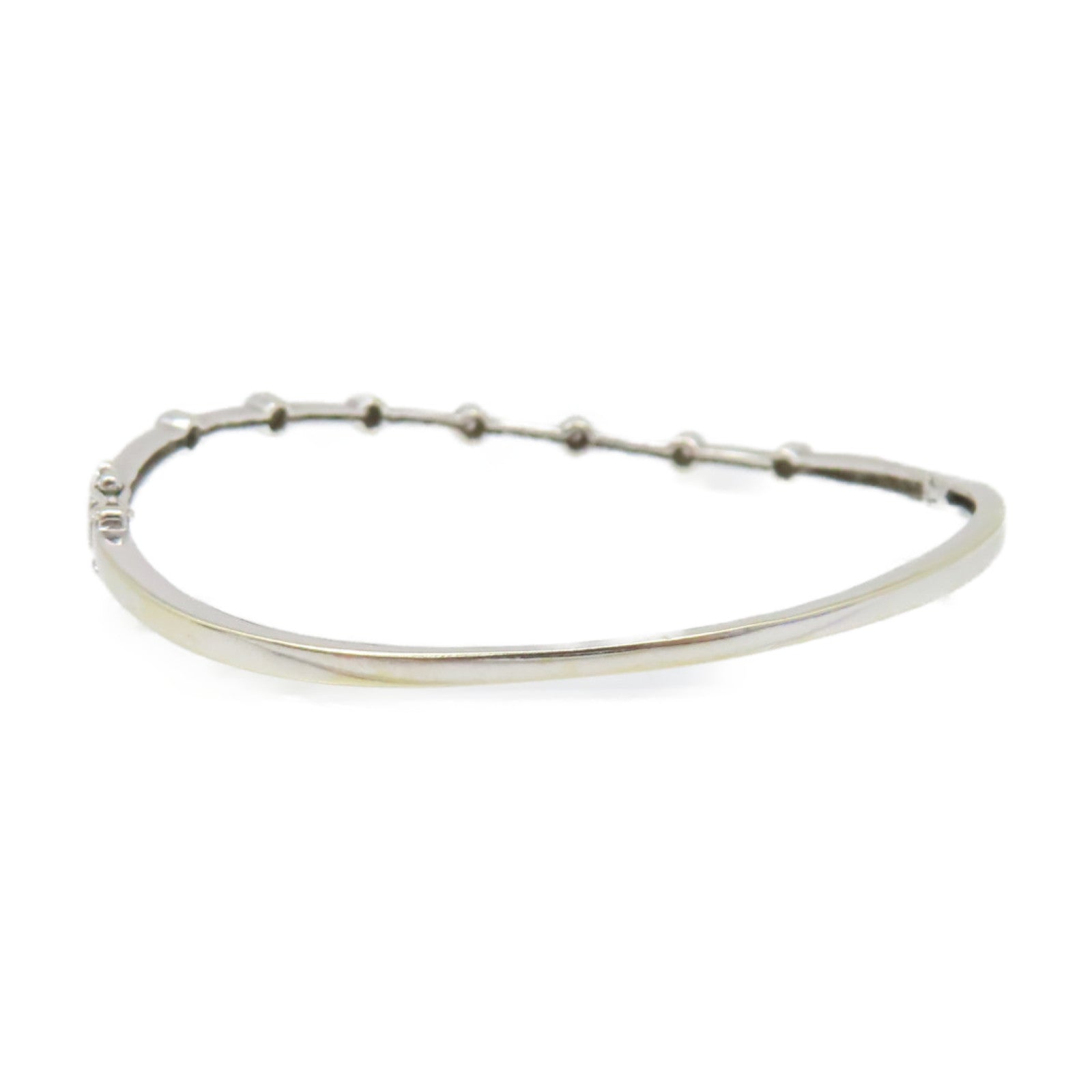 JEWELRY 【激減優惠】18K白金/0.10ct鑽石Diamond Bangle手鐲