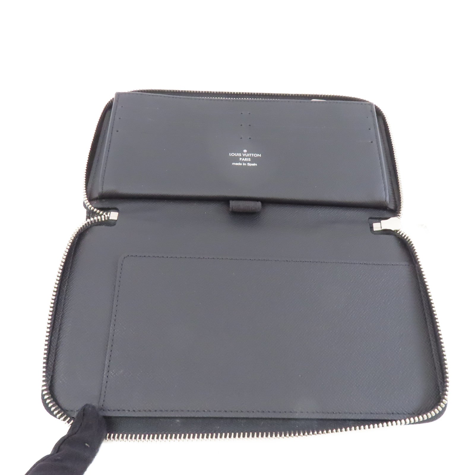 LOUIS VUITTON Damier Graphite Zippy Long Wallet銀扣長錢包黑色