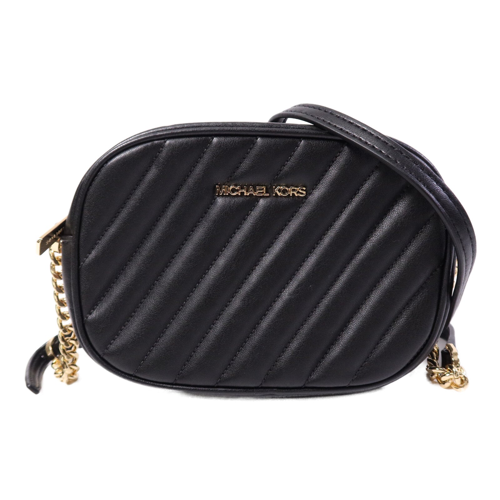 Michael Kors 【激減優惠】羊皮皮革Shoulder Bag金扣鏈帶肩背袋
