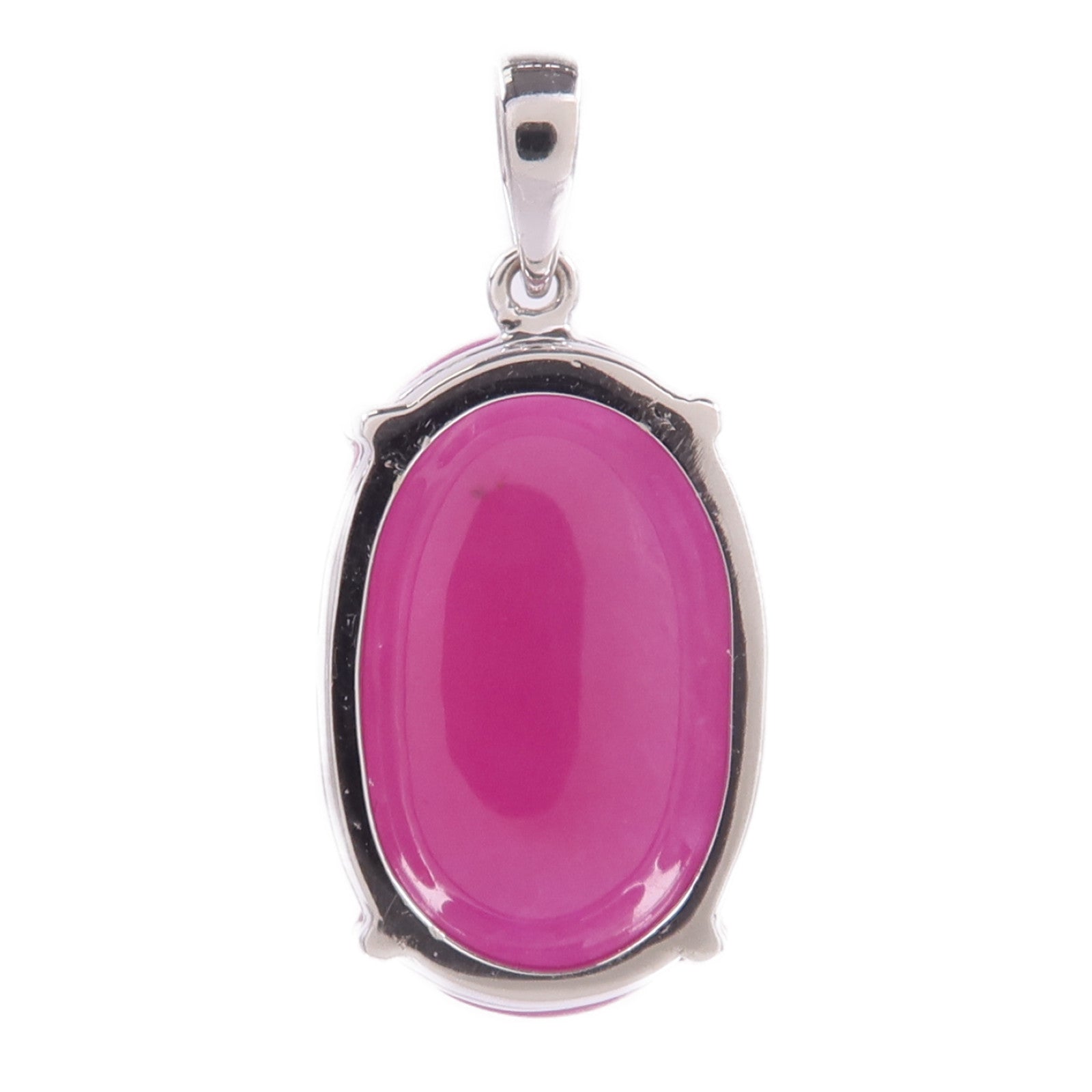 JEWELRY 18K白金Ruby Top紅寶石吊墜