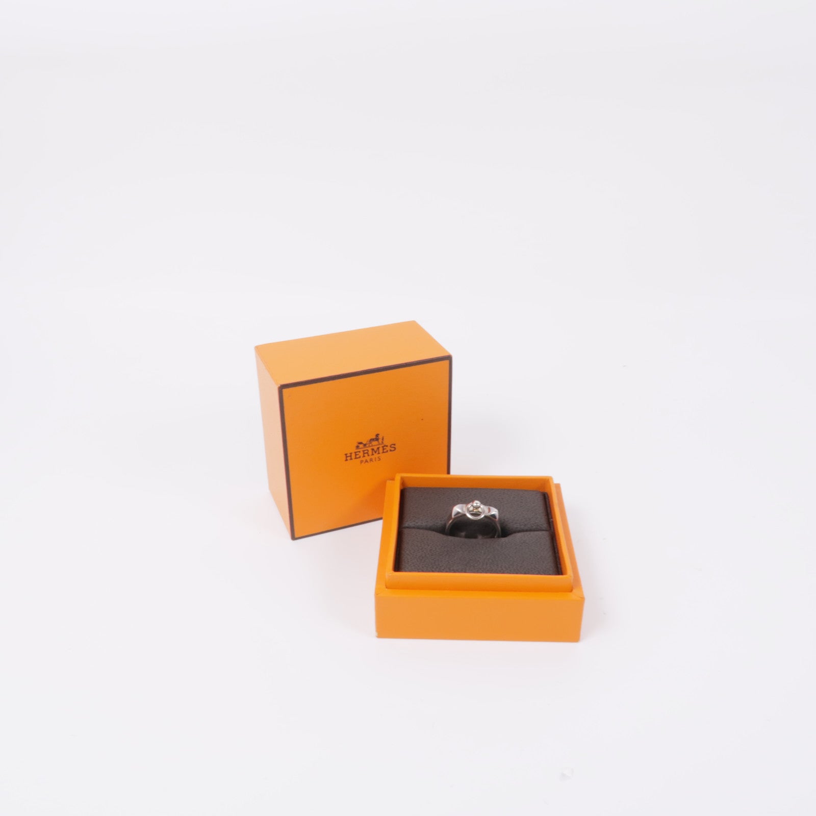 HERMES 925純銀CDC Collier de chien Ring戒指US#5.75