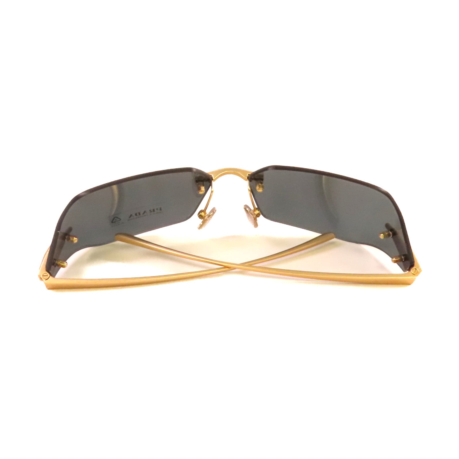 PRADA 金屬Sunglasses太陽眼鏡黑色/金色