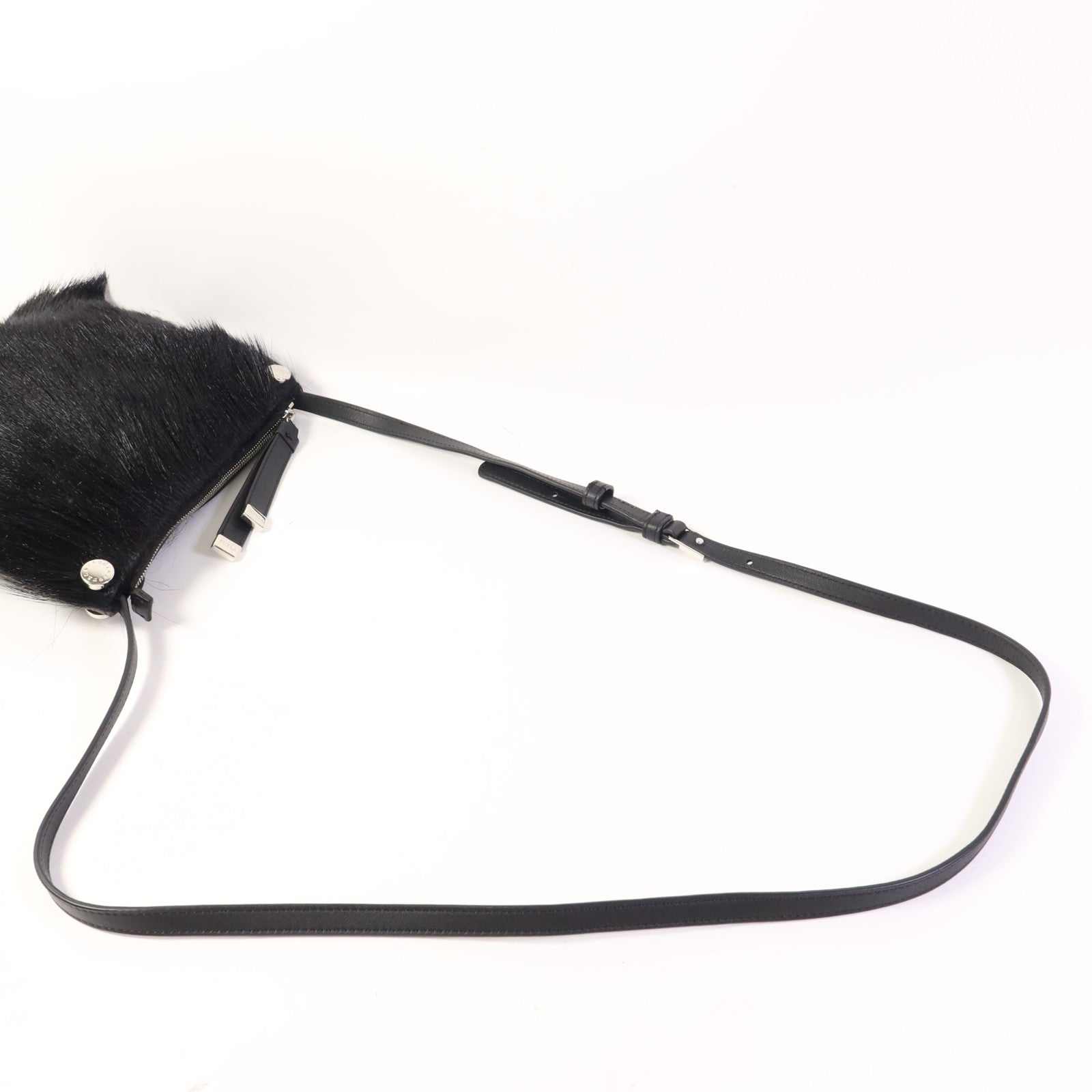 Furla 馬毛Shoulder Bag銀扣肩背袋