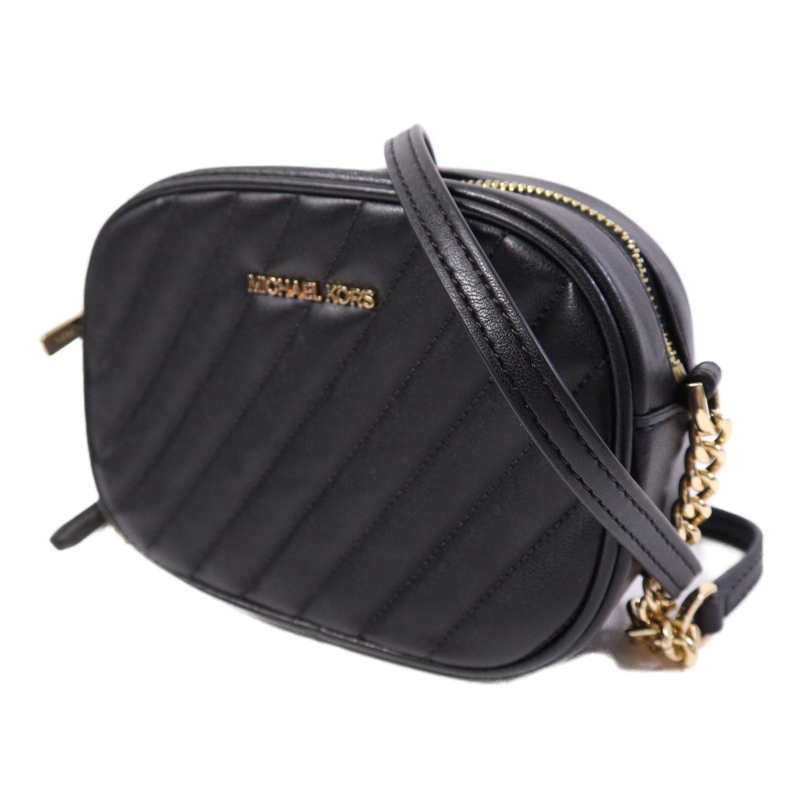 Michael Kors 【激減優惠】羊皮皮革Shoulder Bag金扣鏈帶肩背袋