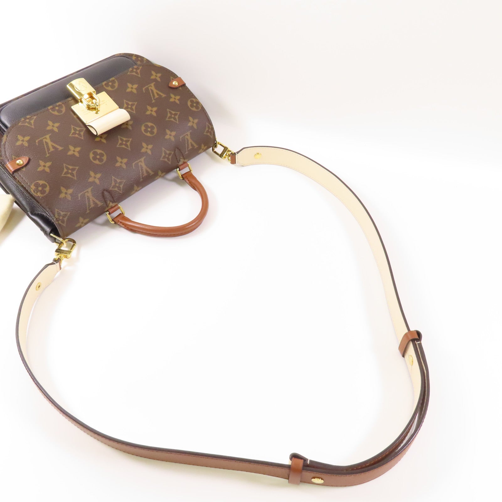 LOUIS VUITTON Monogram Vanguard金扣手挽肩背兩用袋
