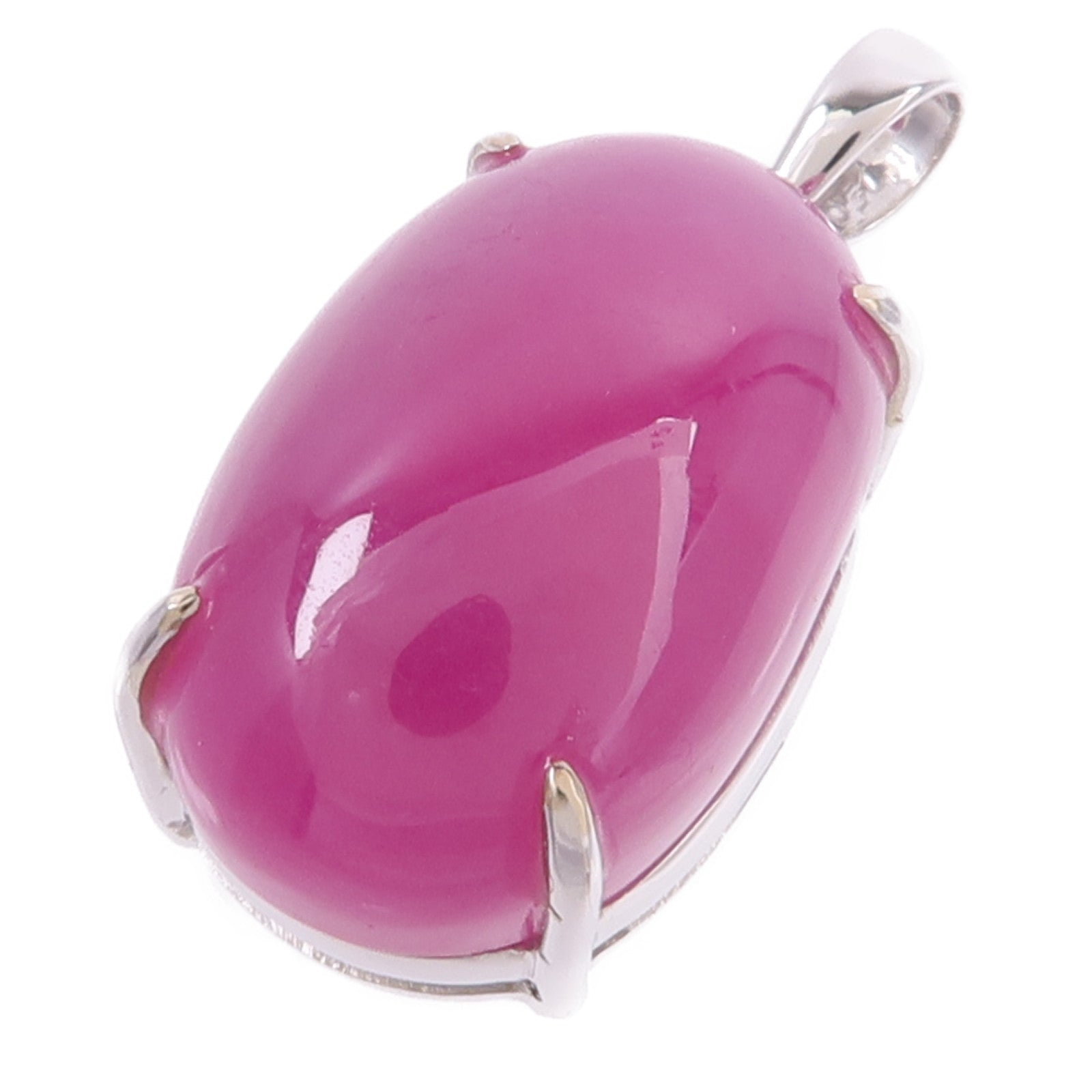 JEWELRY 18K白金Ruby Top紅寶石吊墜