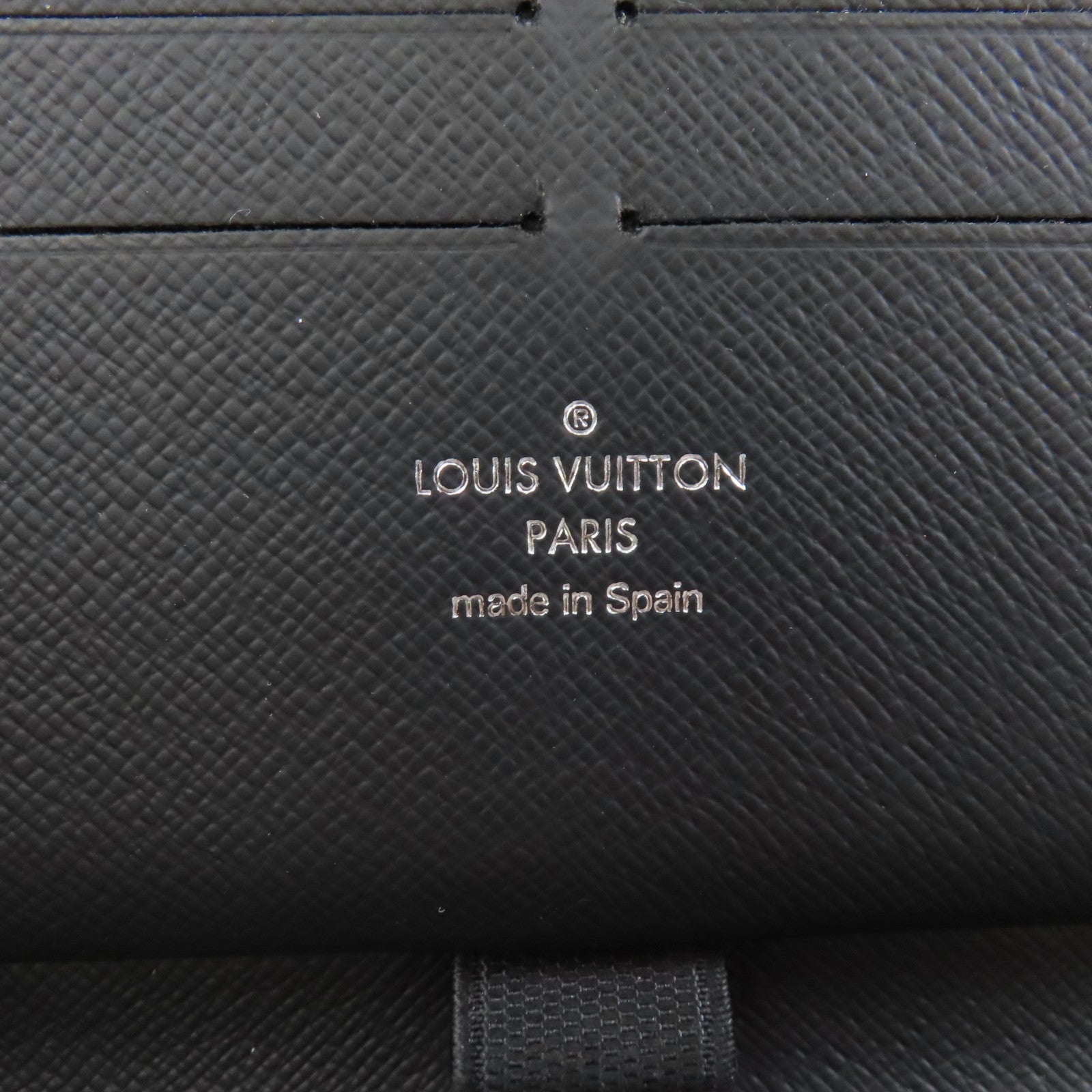 LOUIS VUITTON Damier Graphite Zippy Long Wallet銀扣長錢包黑色
