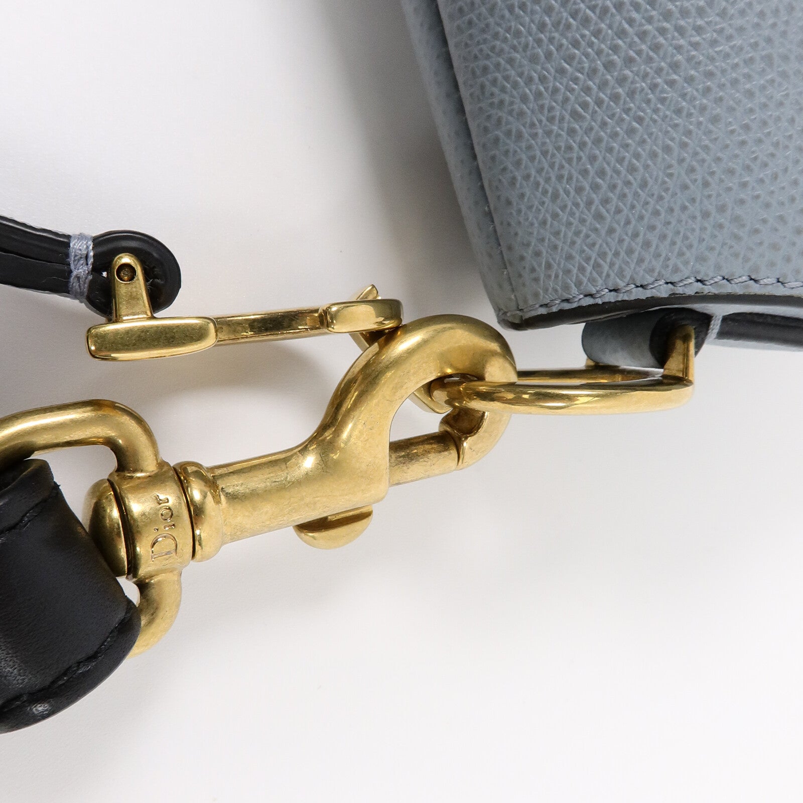 Dior 牛皮皮革Saddle Mini手挽肩背兩用袋