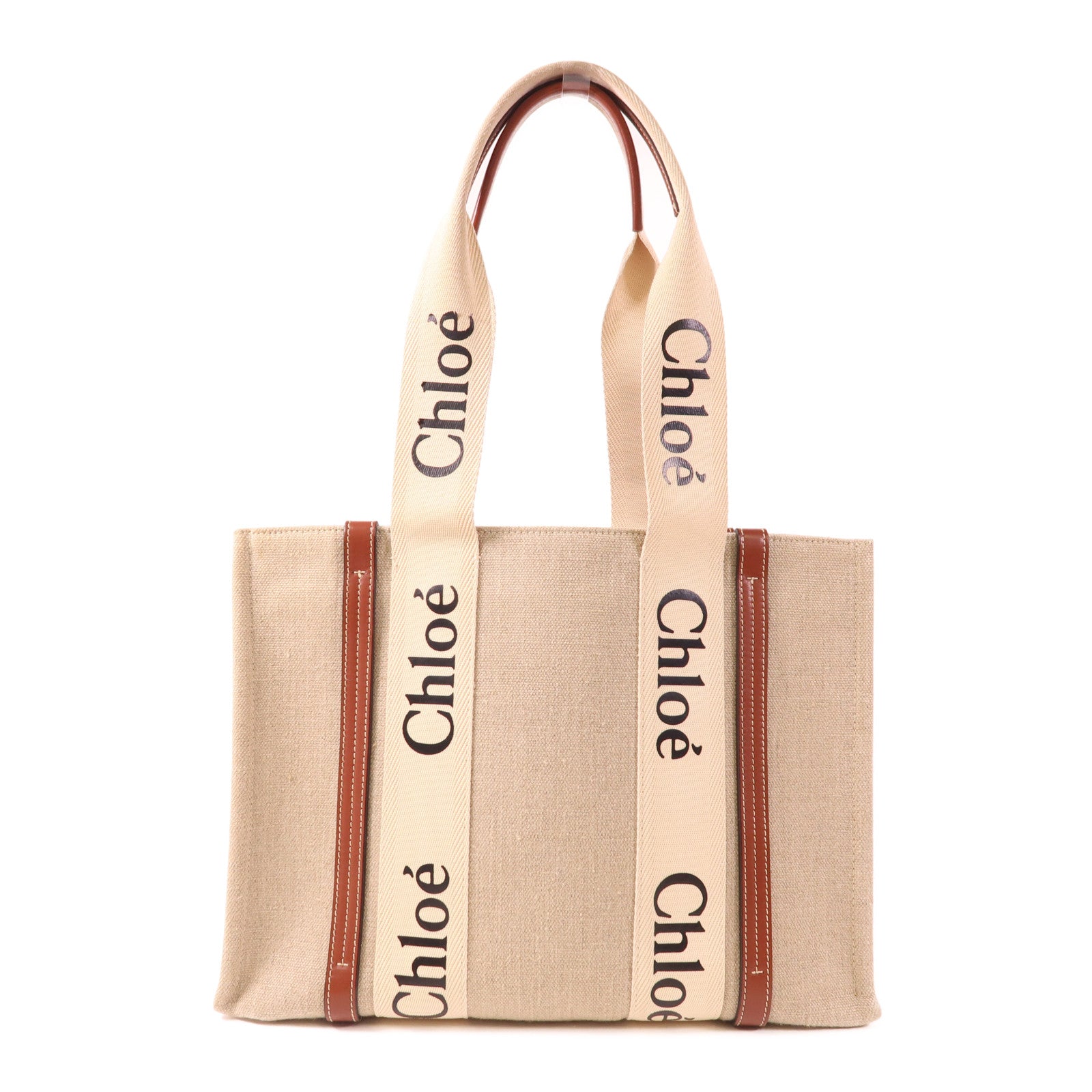 Chloe 帆布Woody Tote Bag Medium肩背袋/手挽袋