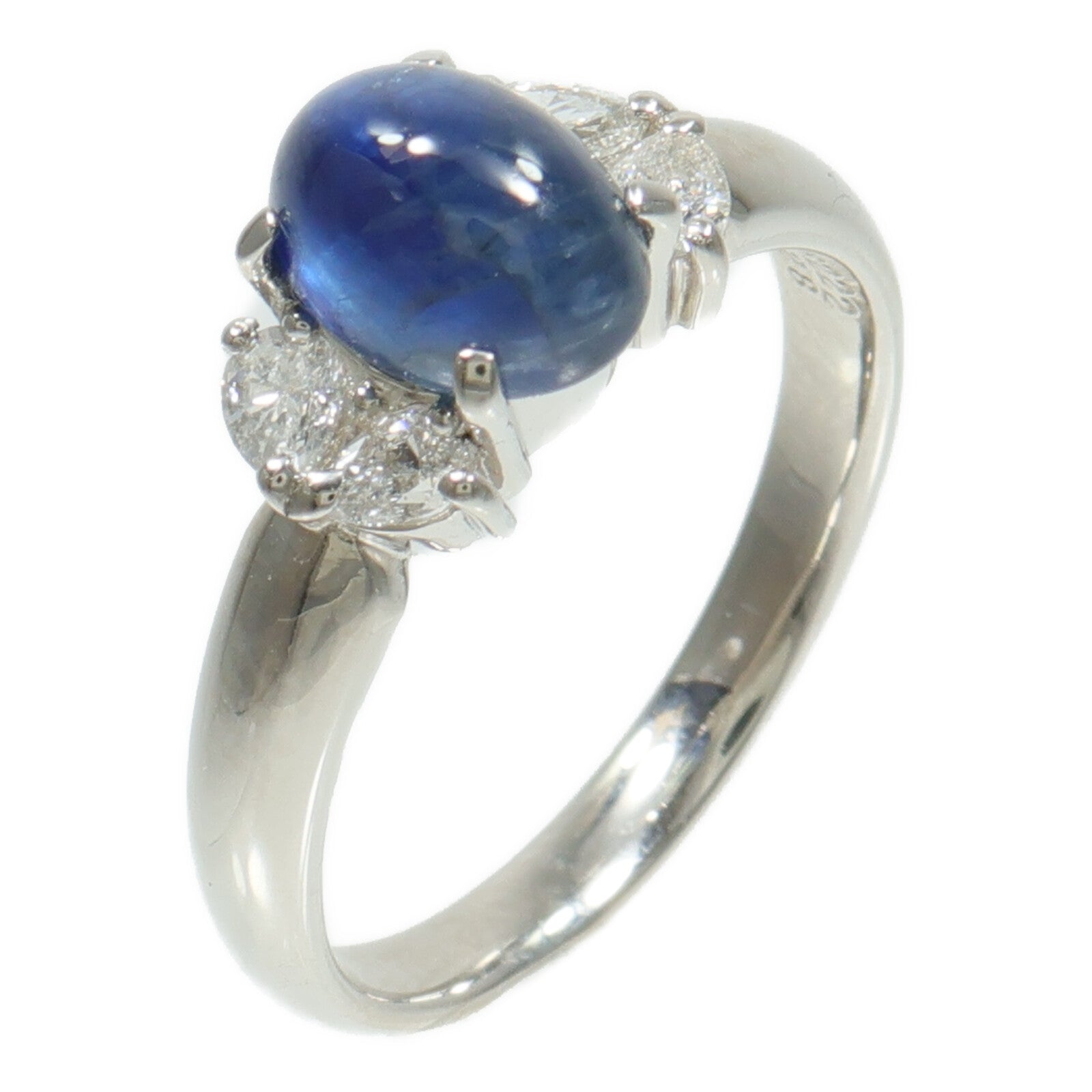 JEWELRY PT900鉑金Sapphire Diamond Ring藍寶石/鑽石戒指
