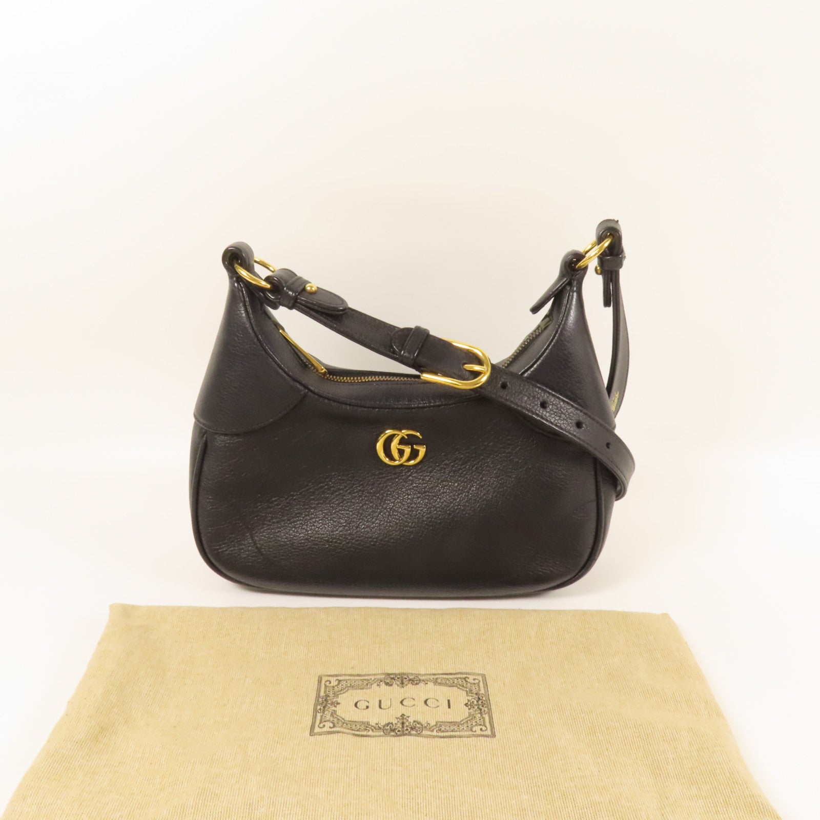 GUCCI 牛皮皮革Aphrodite Small金扣肩背袋