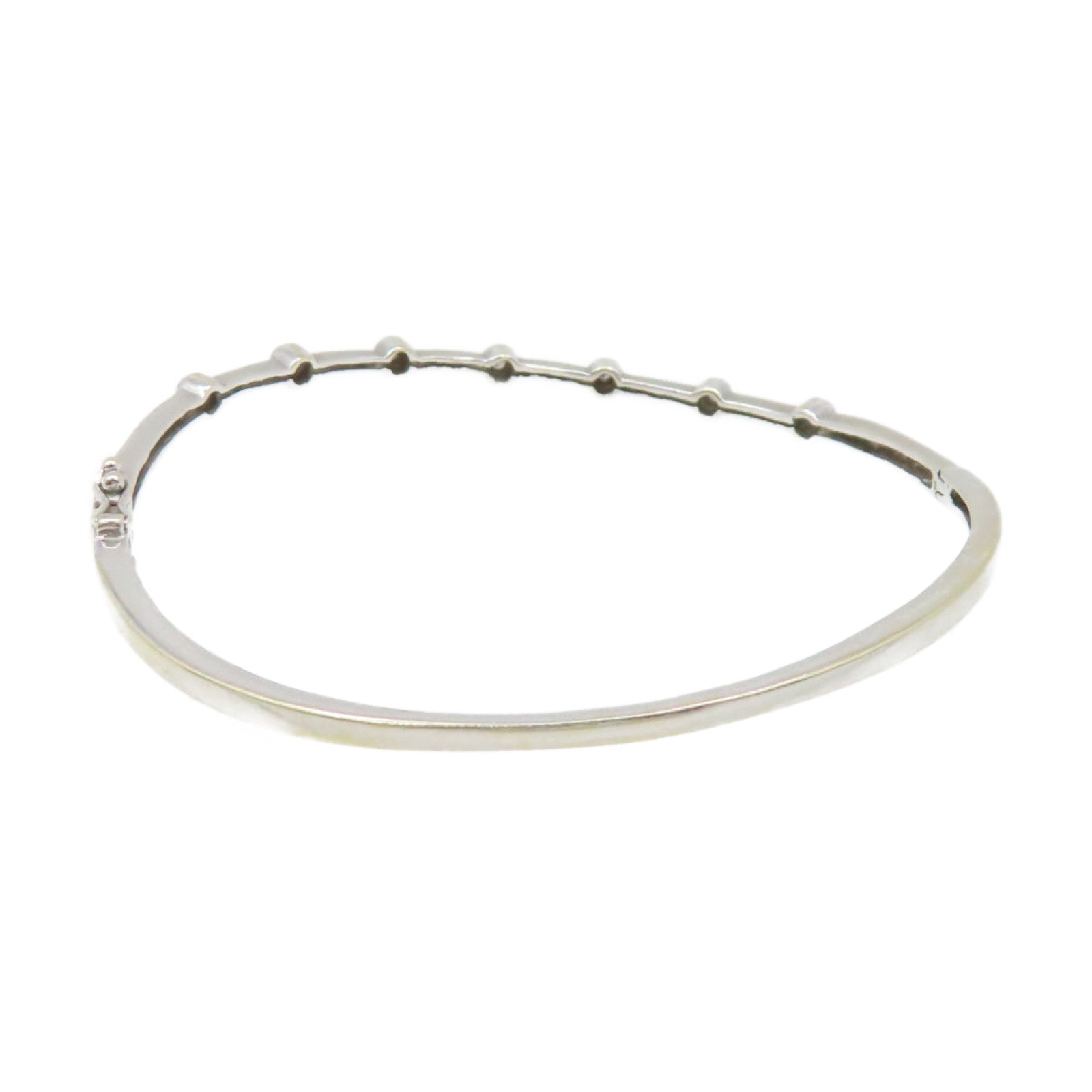 JEWELRY 【激減優惠】18K白金/0.10ct鑽石Diamond Bangle手鐲