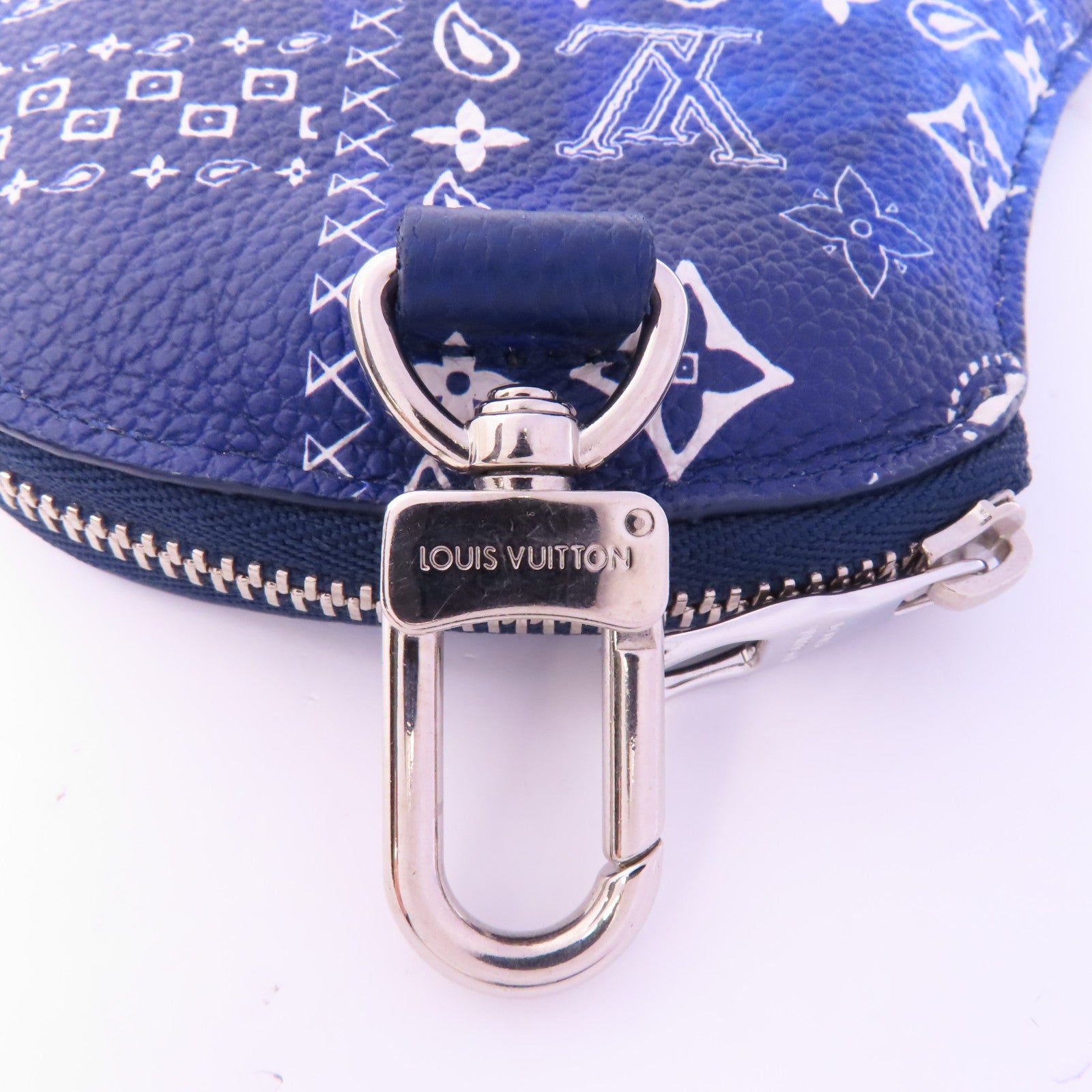 LOUIS VUITTON Monogram Bandana High 5 Band Coin Case銀扣零錢包