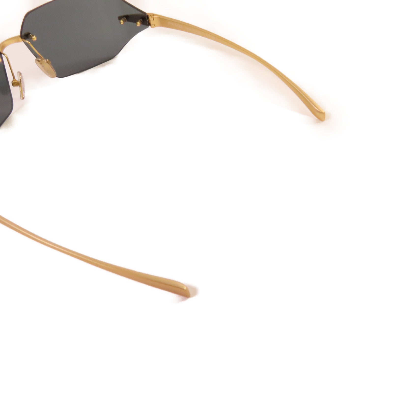 PRADA 金屬Sunglasses太陽眼鏡黑色/金色