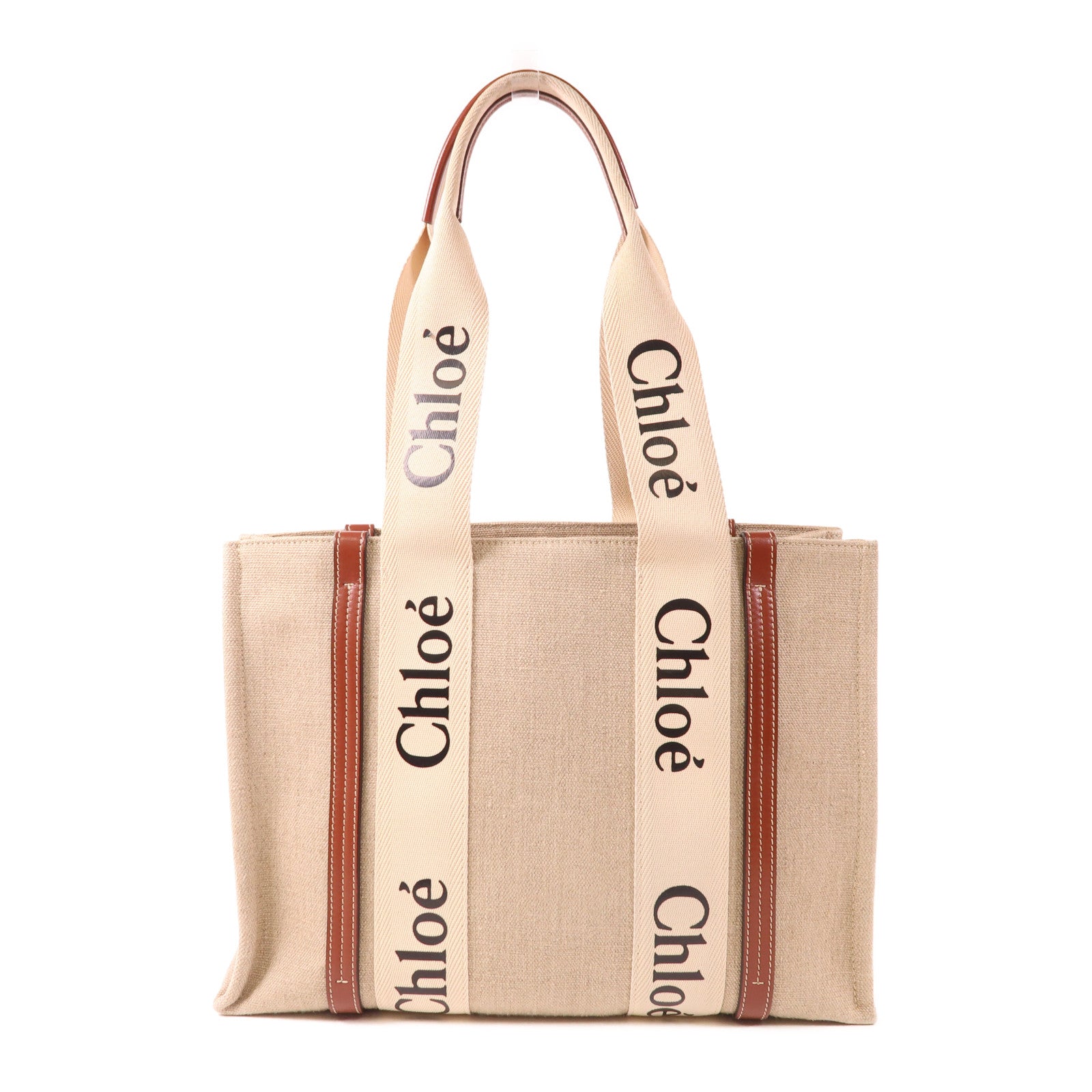 Chloe 帆布Woody Tote Bag Medium肩背袋/手挽袋