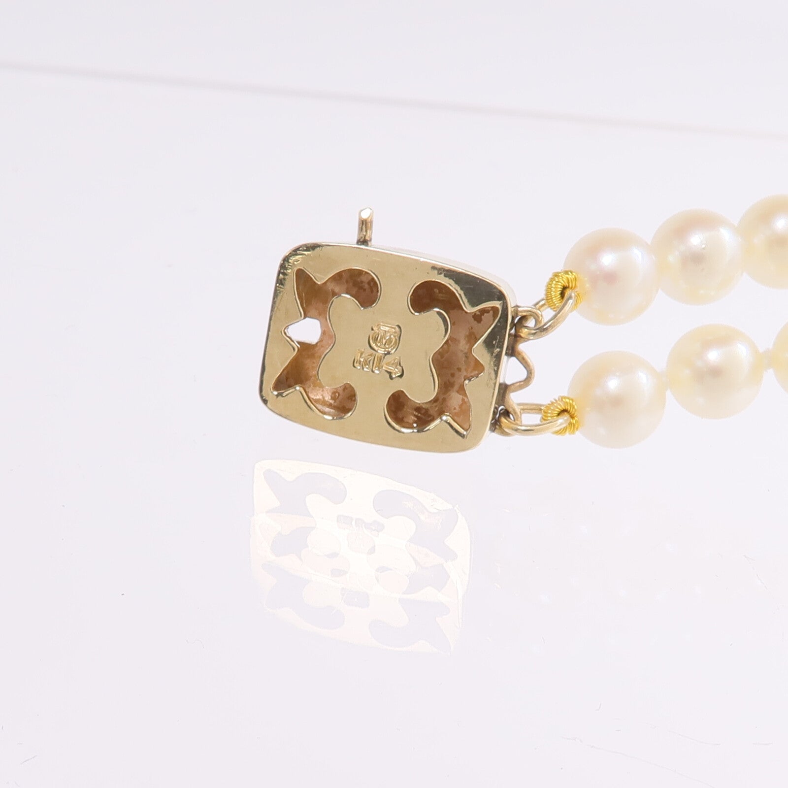 MIKIMOTO 14K黃金Pearl Necklace珍珠項鍊