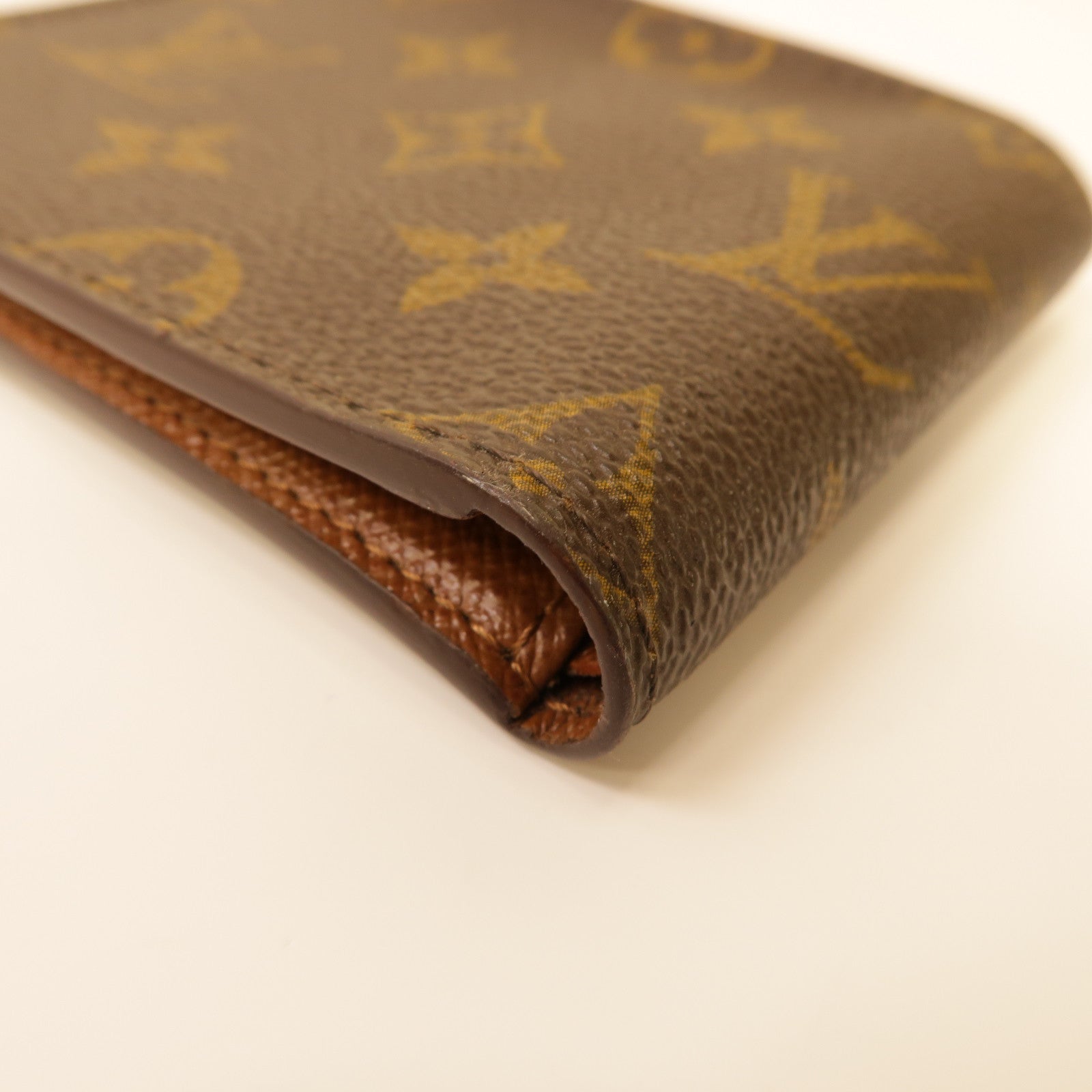 LOUIS VUITTON Monogram Porte Billet 9 Cartes Credit折疊錢包啡色