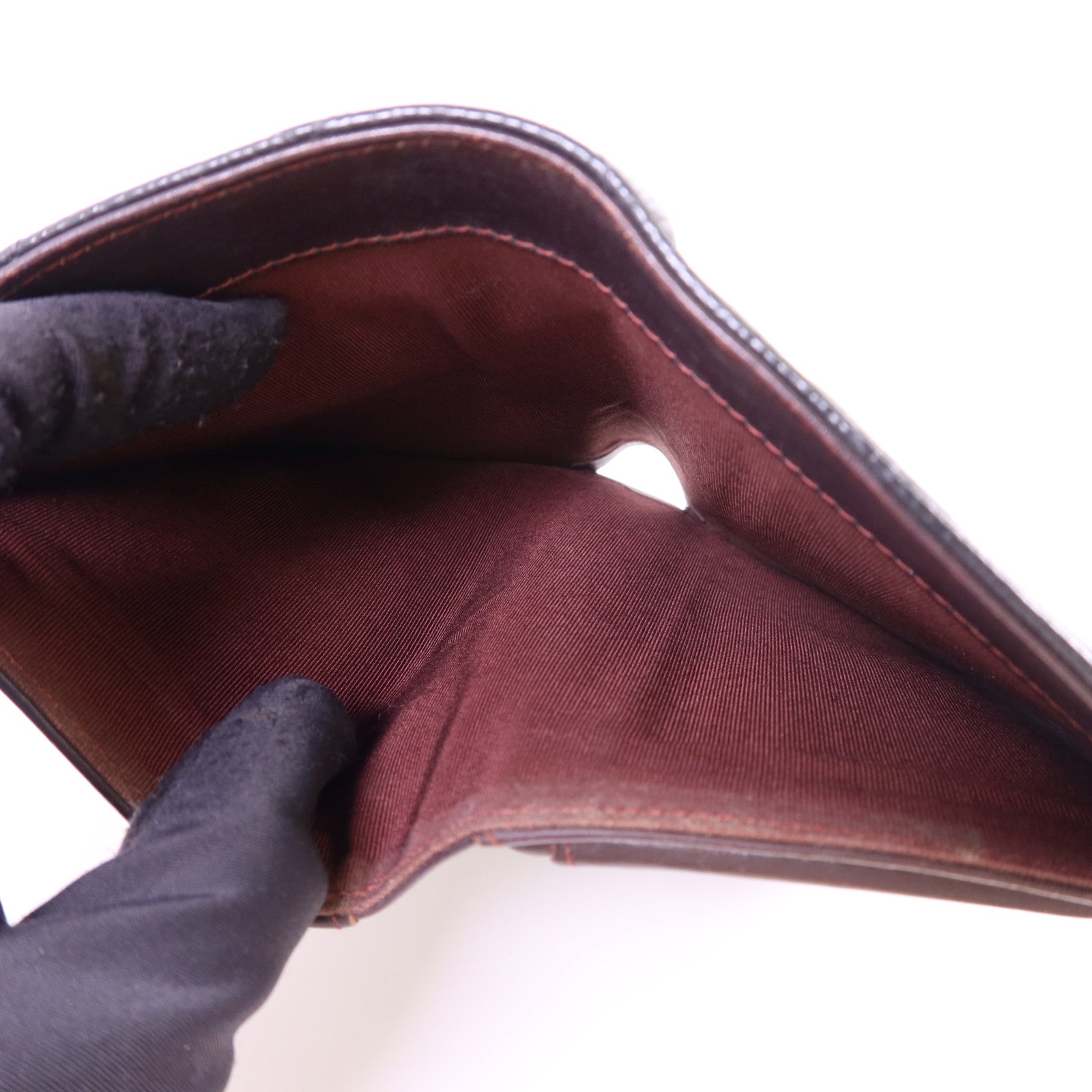 CHANEL 牛皮皮革Long Bifold Wallet金扣長錢包