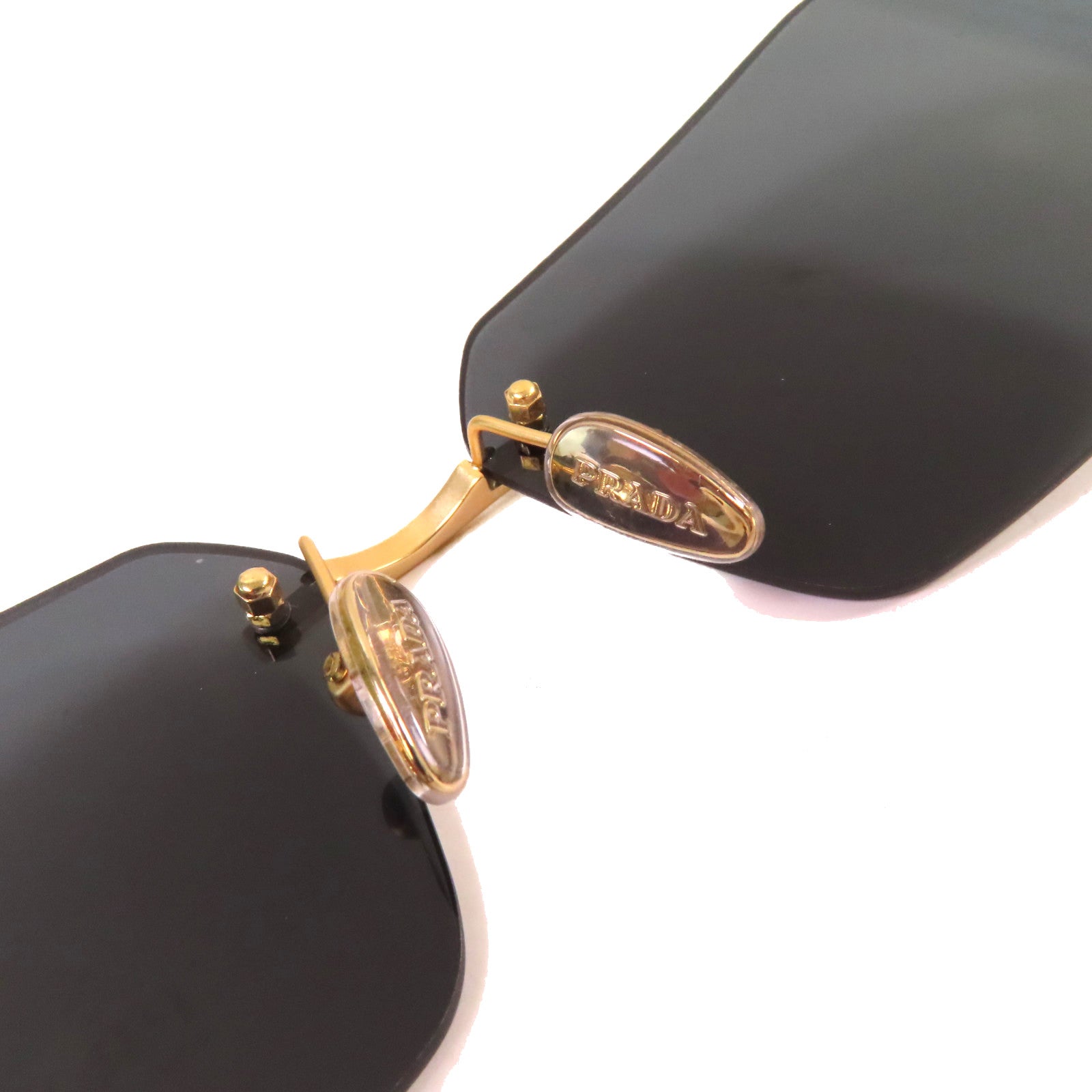 PRADA 金屬Sunglasses太陽眼鏡黑色/金色