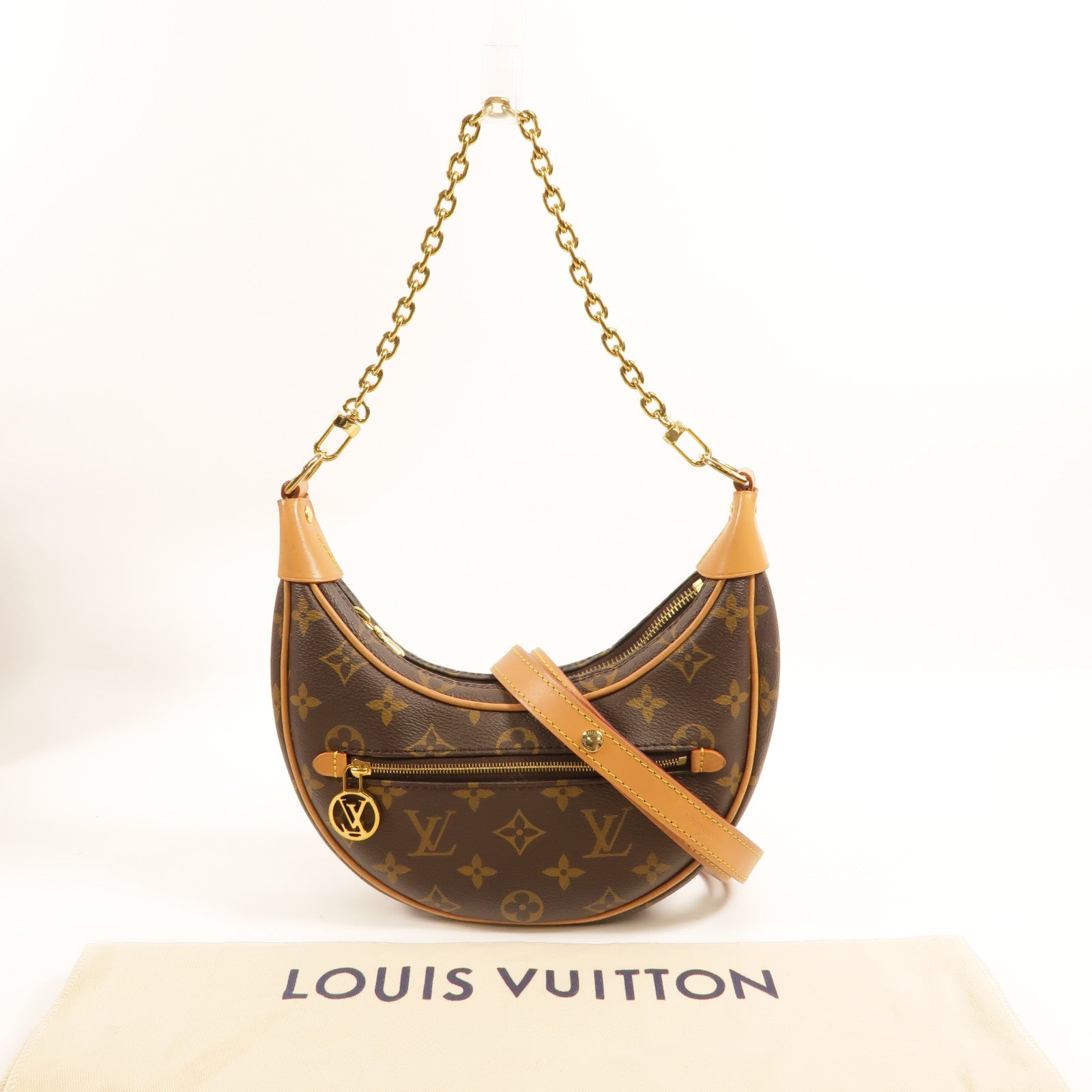 LOUIS VUITTON Monogram Loop金扣手挽肩背兩用袋