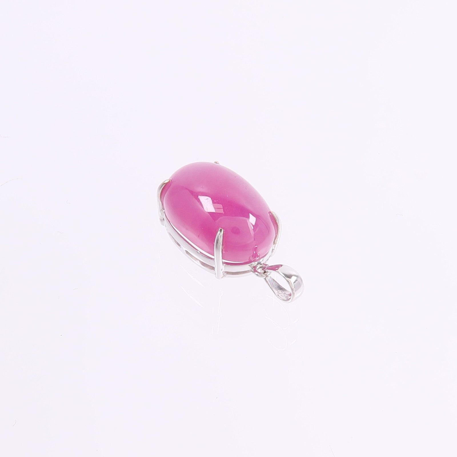 JEWELRY 18K白金Ruby Top紅寶石吊墜