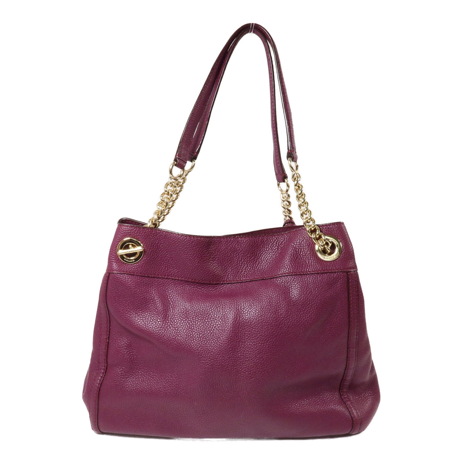 COACH 牛皮皮革Shoulder Bag鏈帶肩背袋