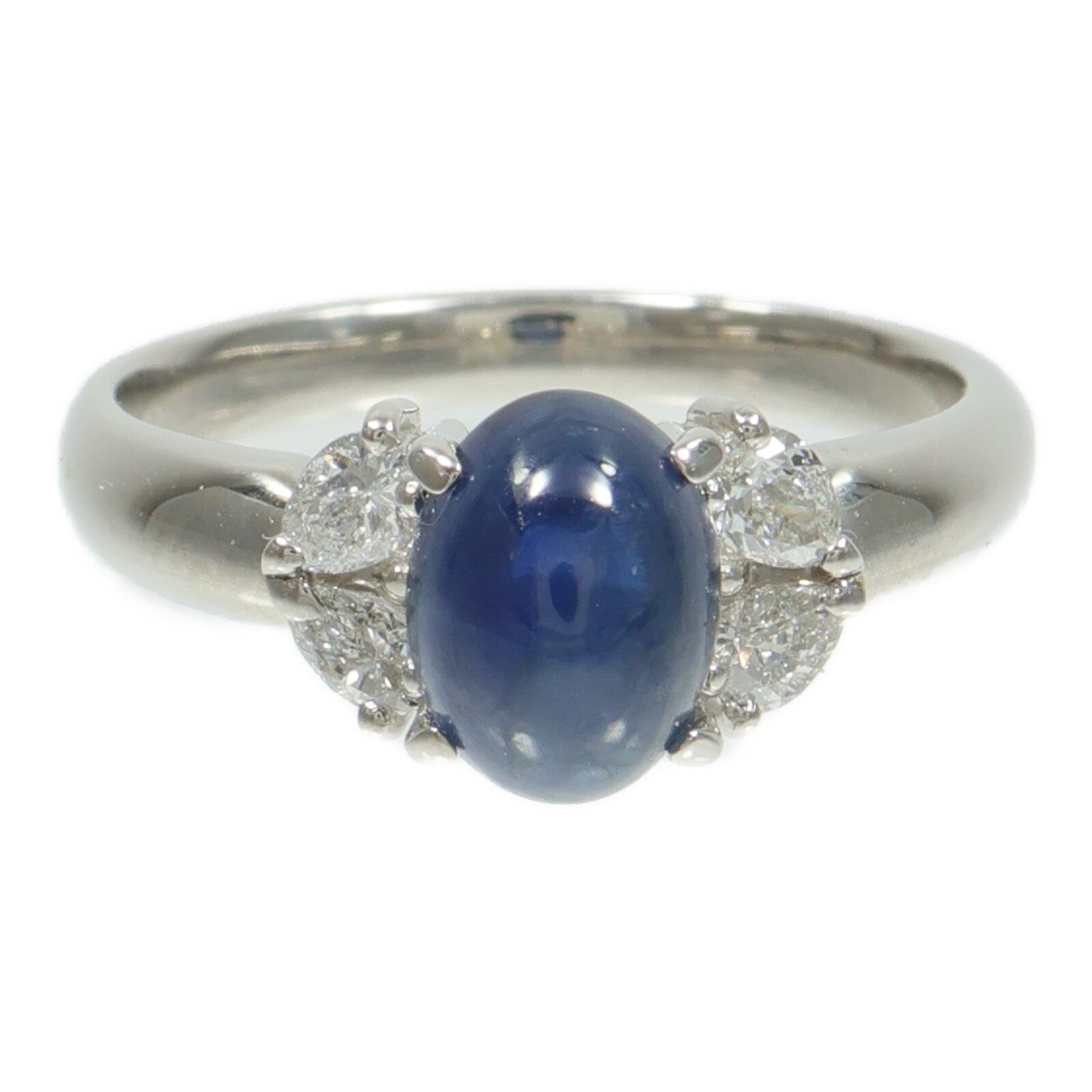 JEWELRY PT900鉑金Sapphire Diamond Ring藍寶石/鑽石戒指