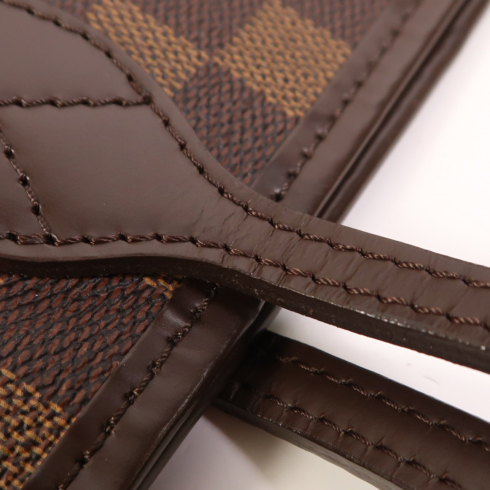 LOUIS VUITTON Damier Neverfull GM金扣肩背袋棕色
