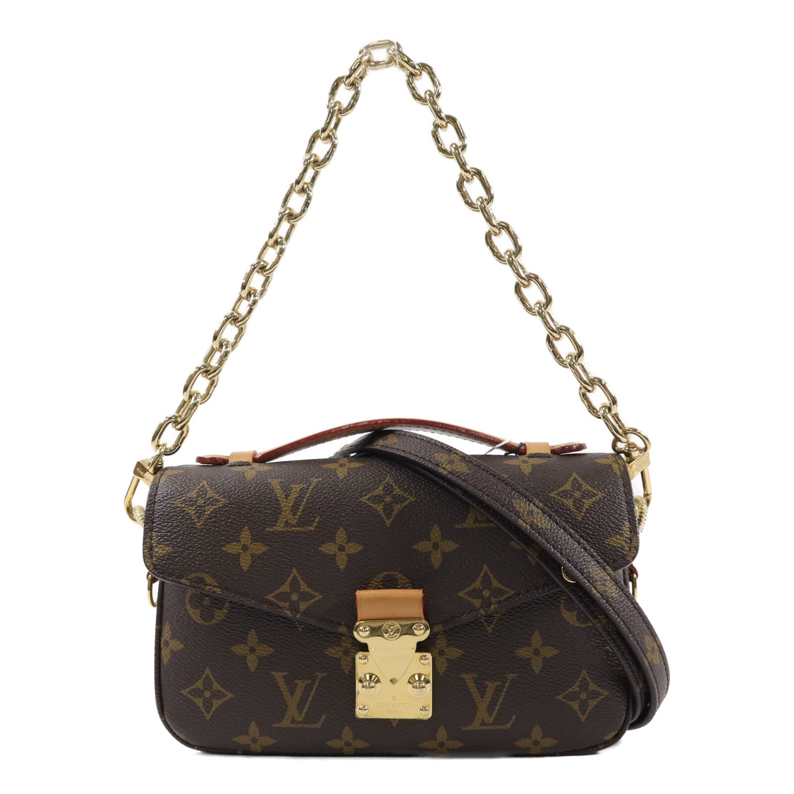 LOUIS VUITTON Monogram Pochette Metis East West手挽肩背兩用袋