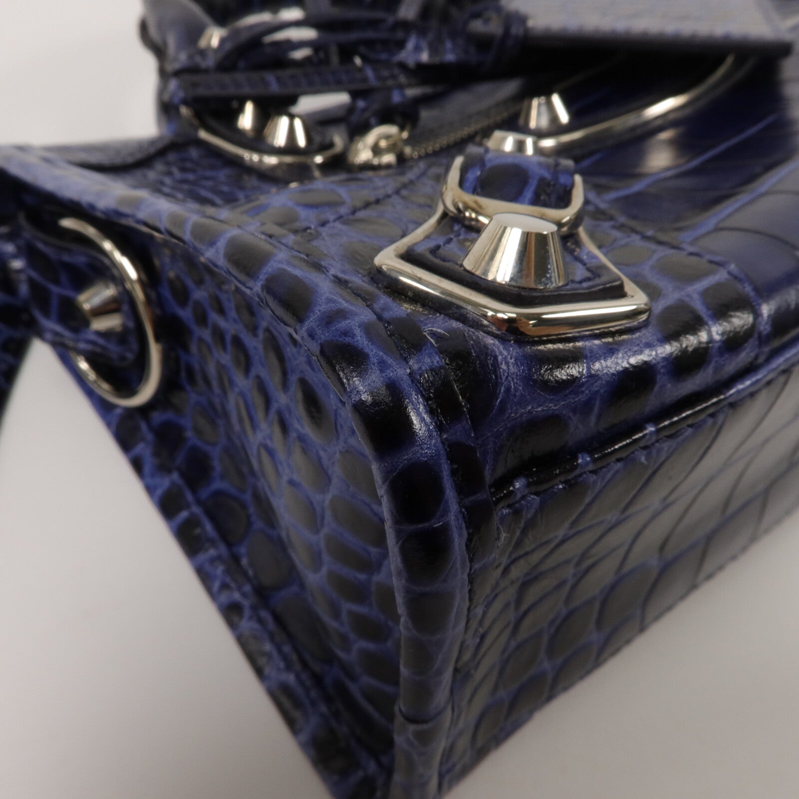 BALENCIAGA 牛皮皮革Mini City手挽肩背兩用袋