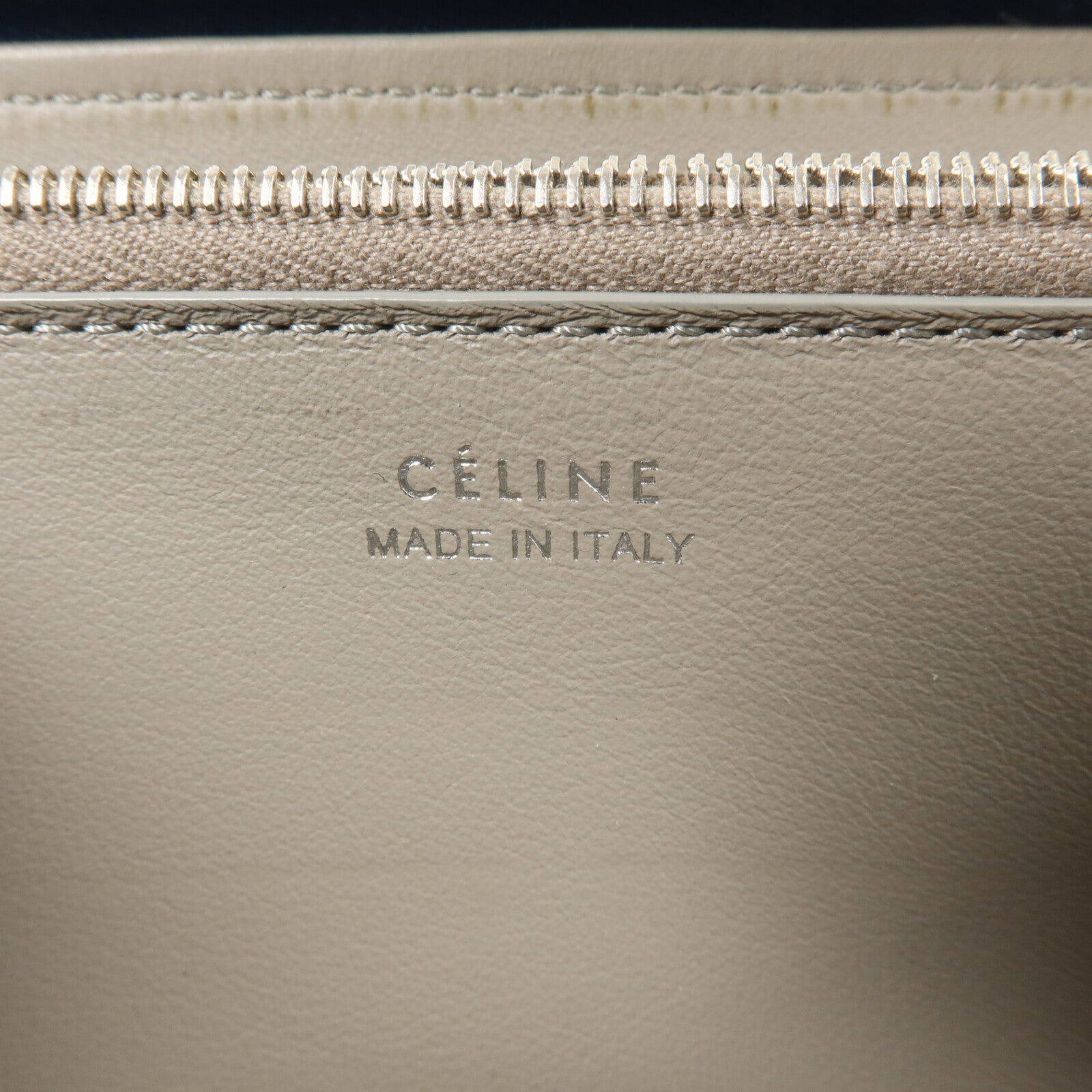 CELINE 牛皮皮革Zipper Long Wallet長錢包