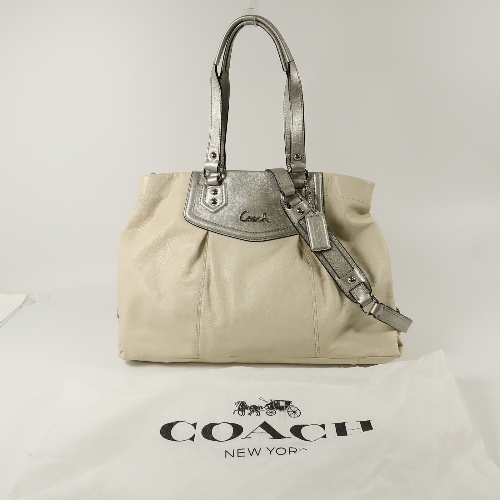 COACH 牛皮皮革Shoulder Bag手挽肩背兩用袋