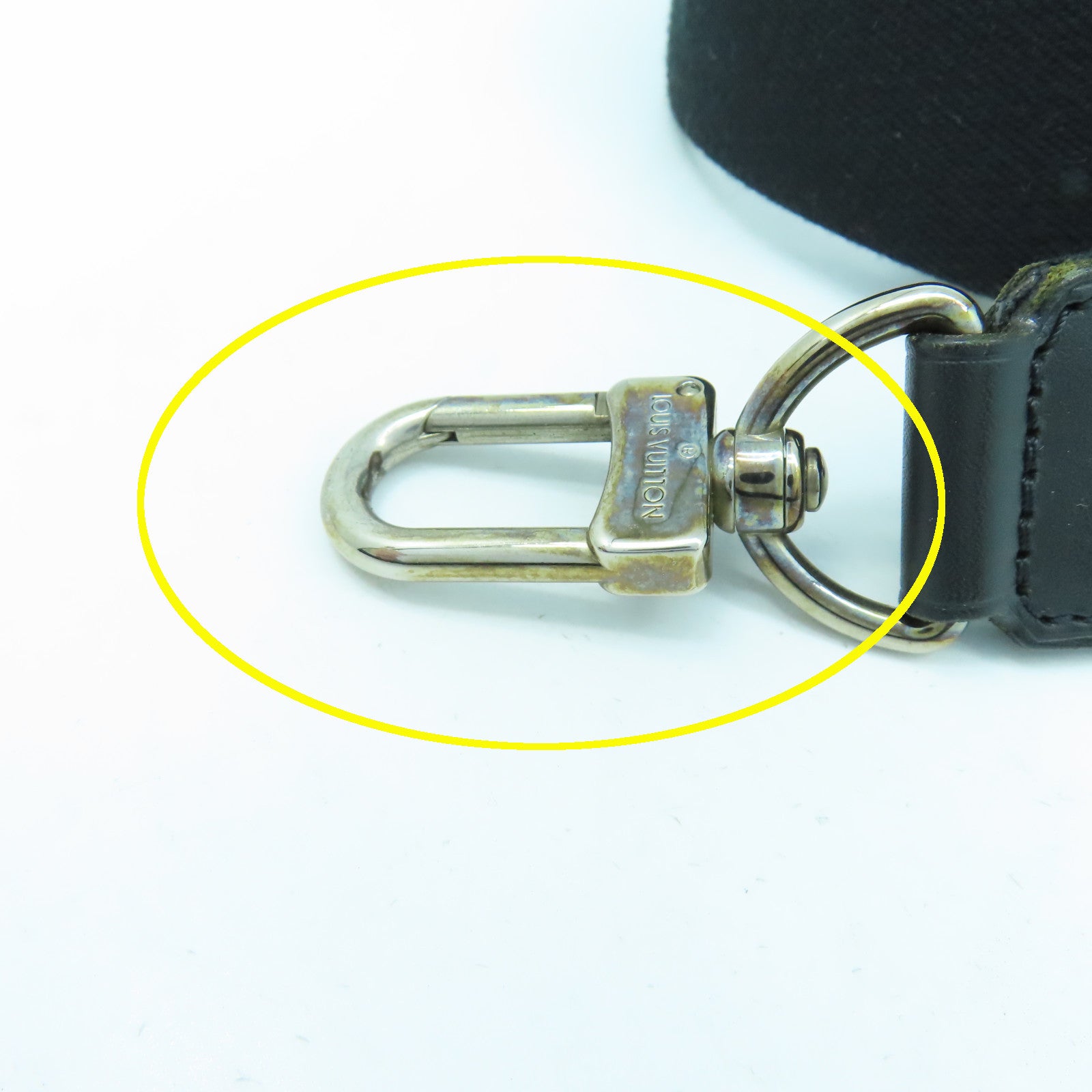 LOUIS VUITTON Monogram Macassar Davis銀扣手挽肩背兩用袋啡色