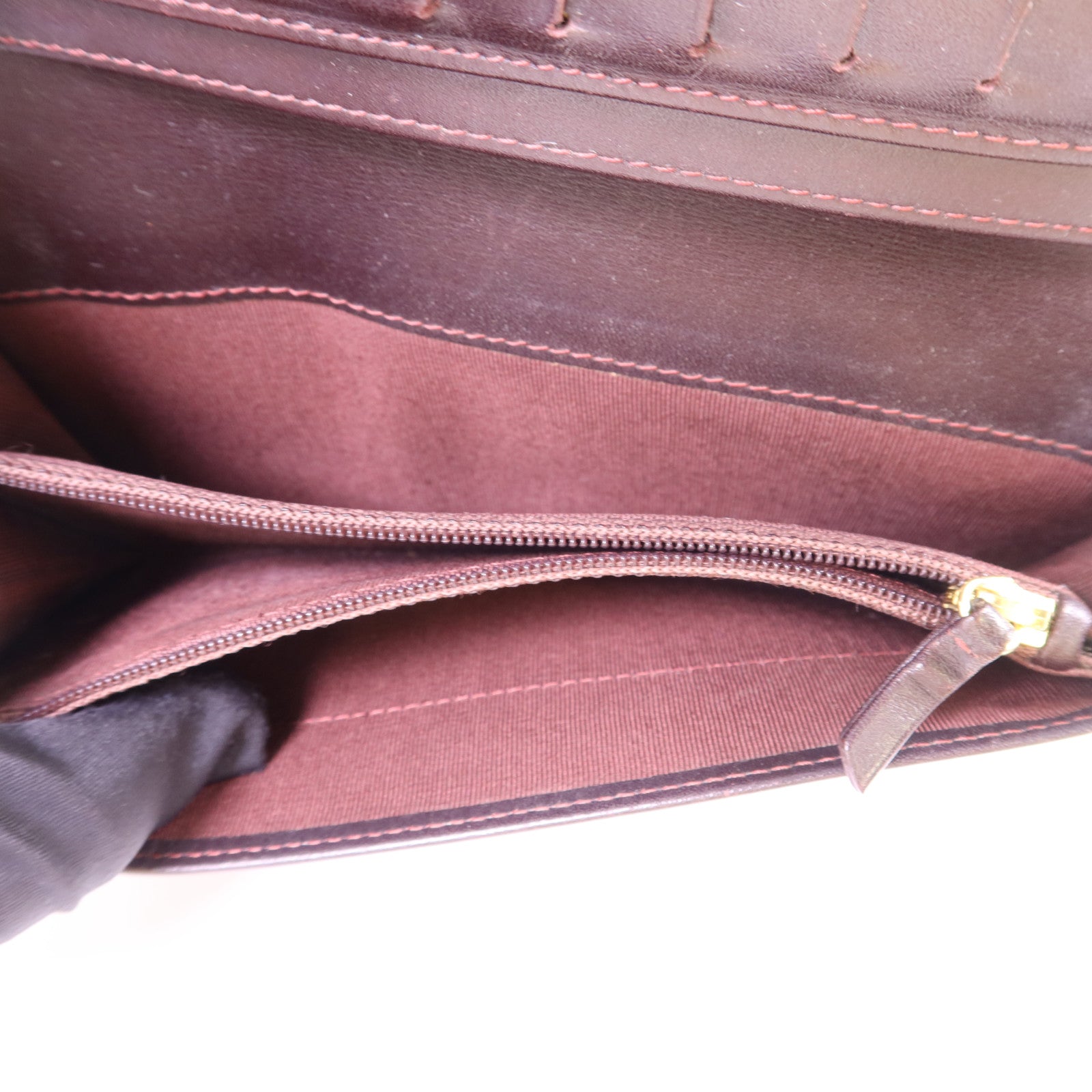 CHANEL 牛皮皮革Long Bifold Wallet金扣長錢包