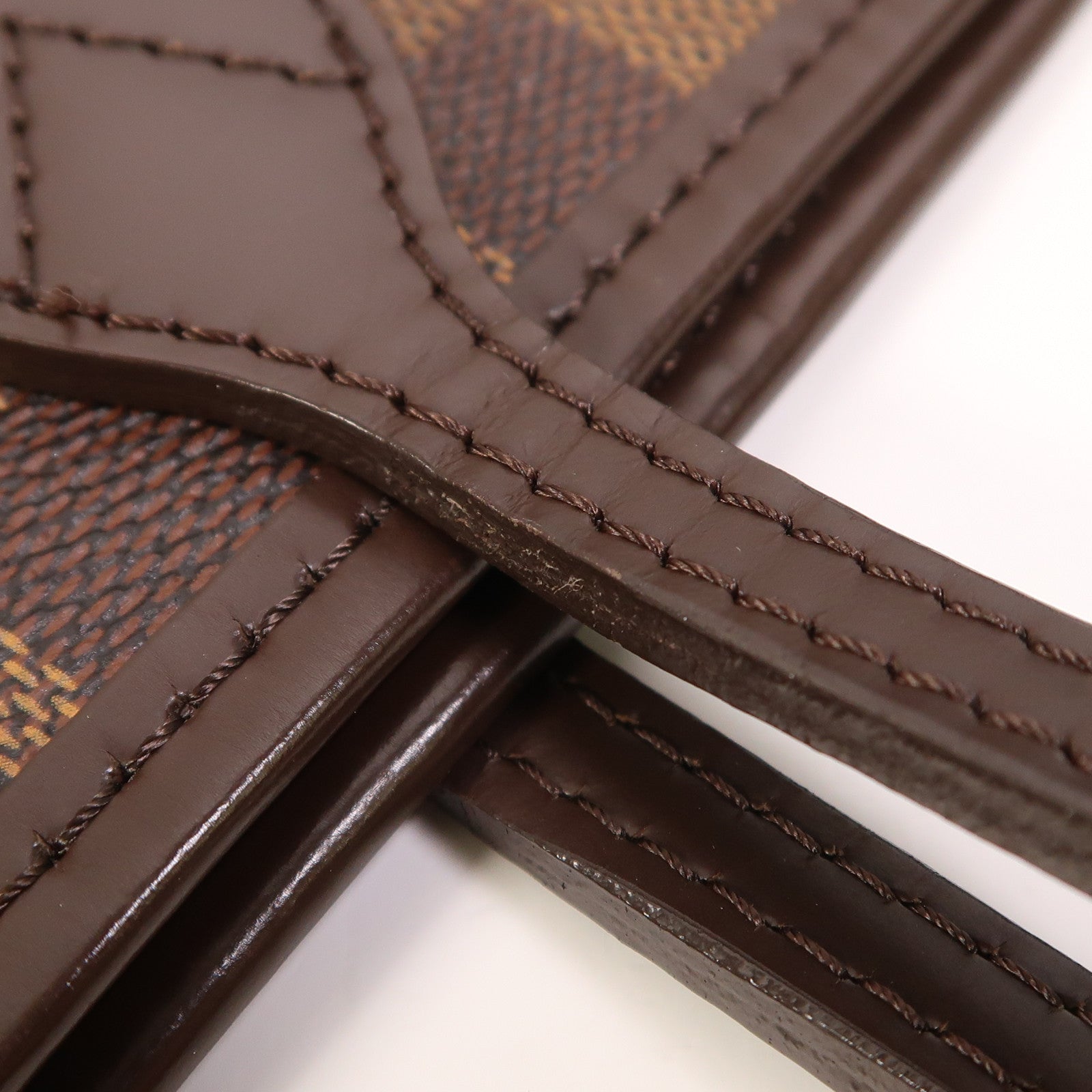 LOUIS VUITTON Damier Neverfull GM金扣肩背袋棕色