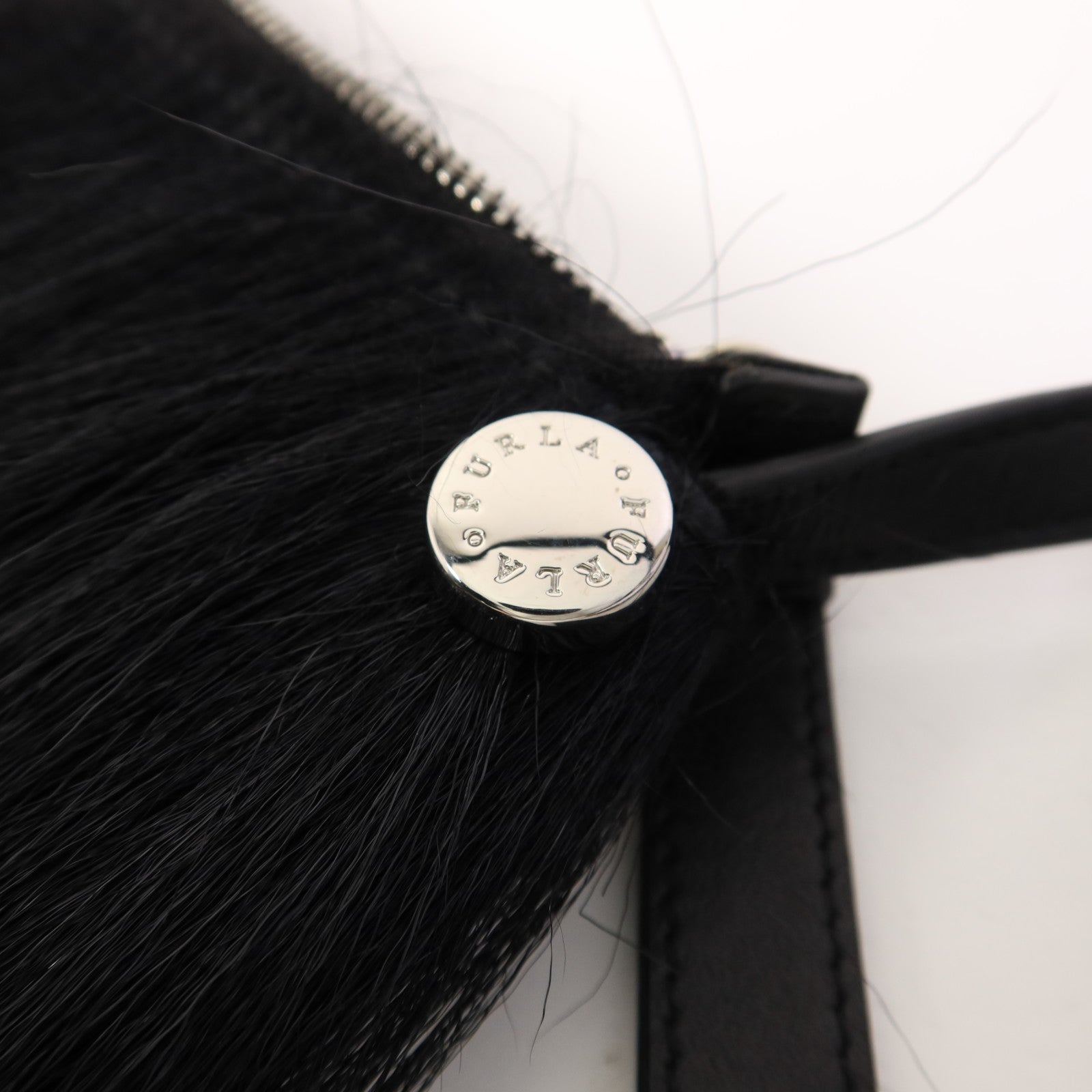 Furla 馬毛Shoulder Bag銀扣肩背袋