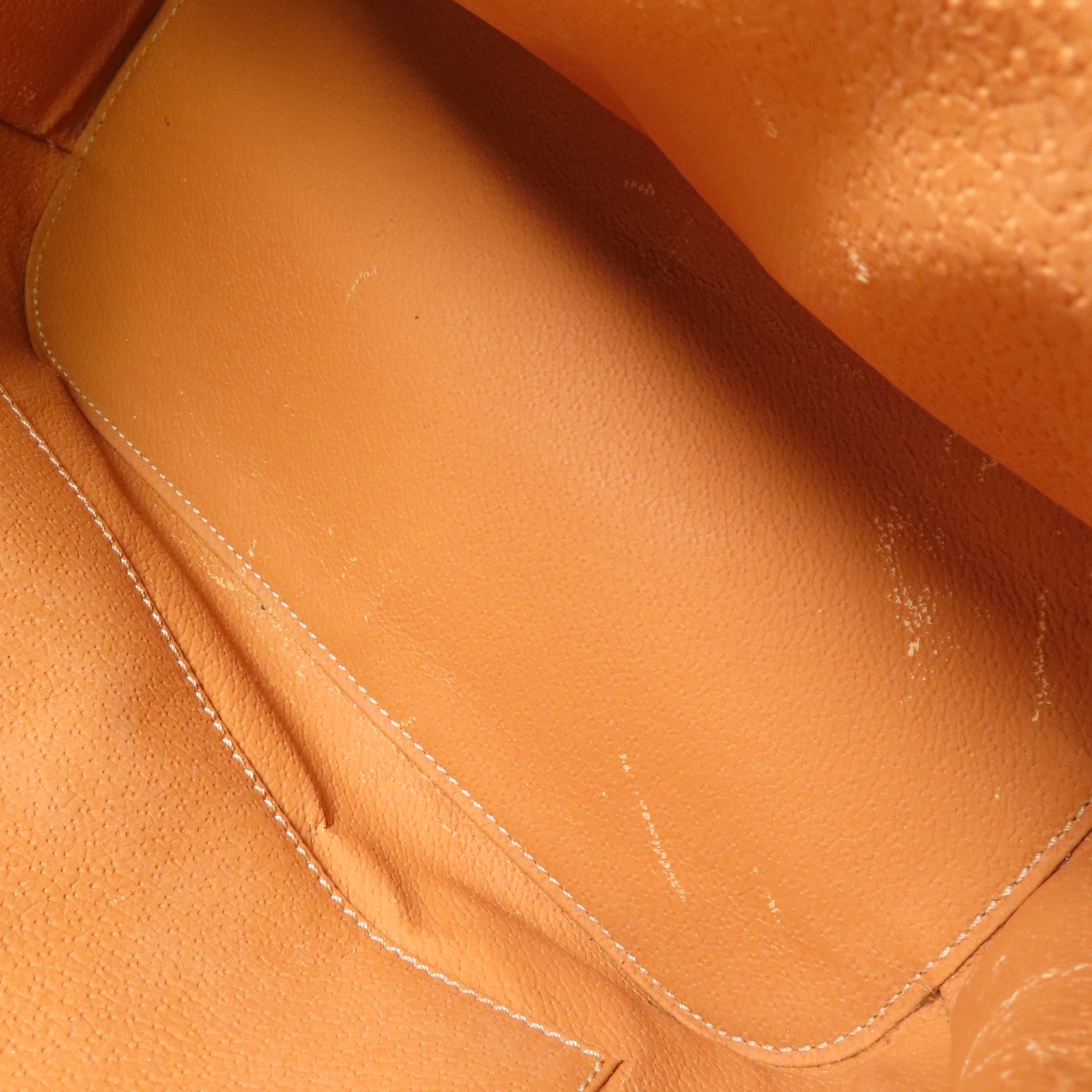 CELINE GHW Hand Bag Coated Canvas Brown
