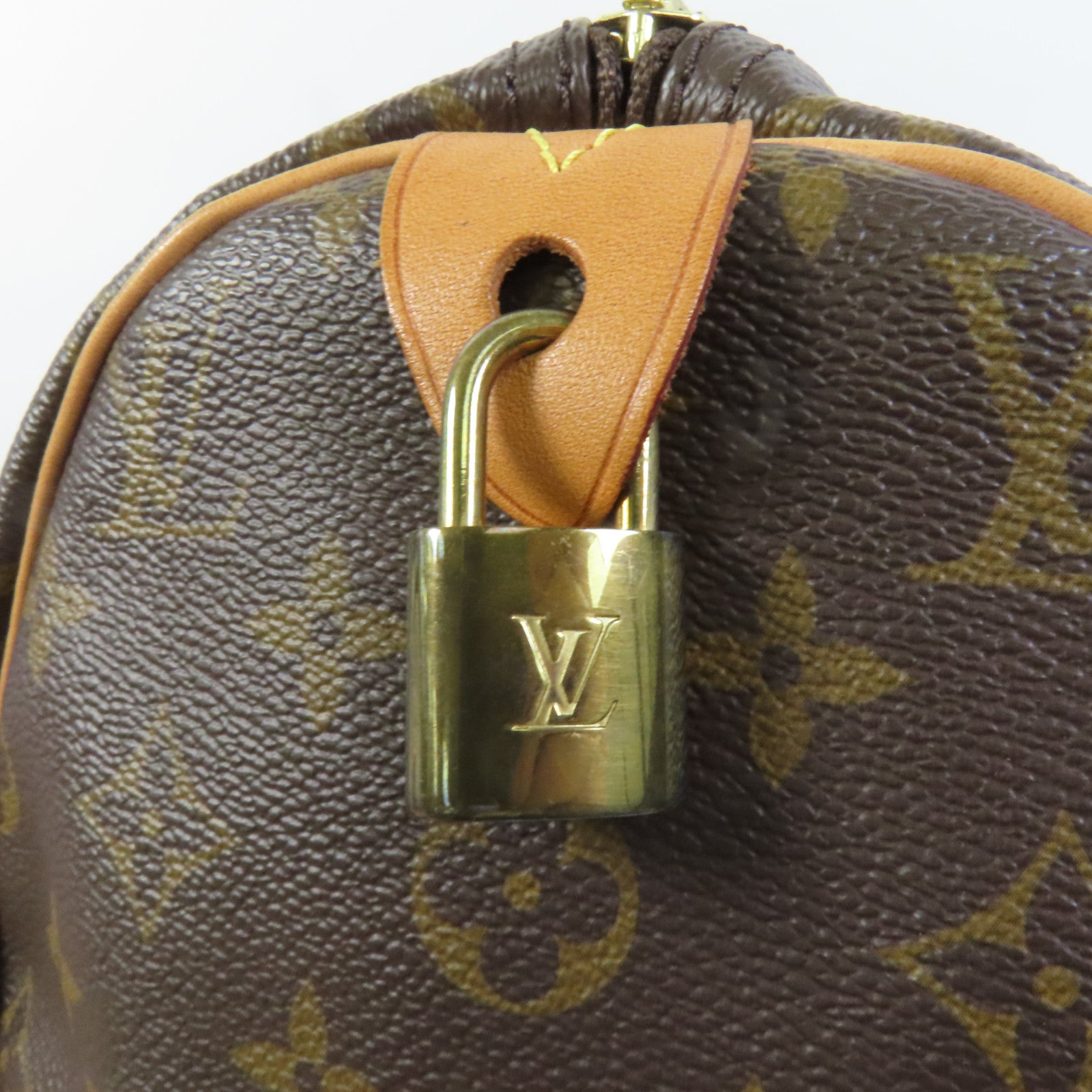 LOUIS VUITTON Monogram Speedy 25金扣手挽袋